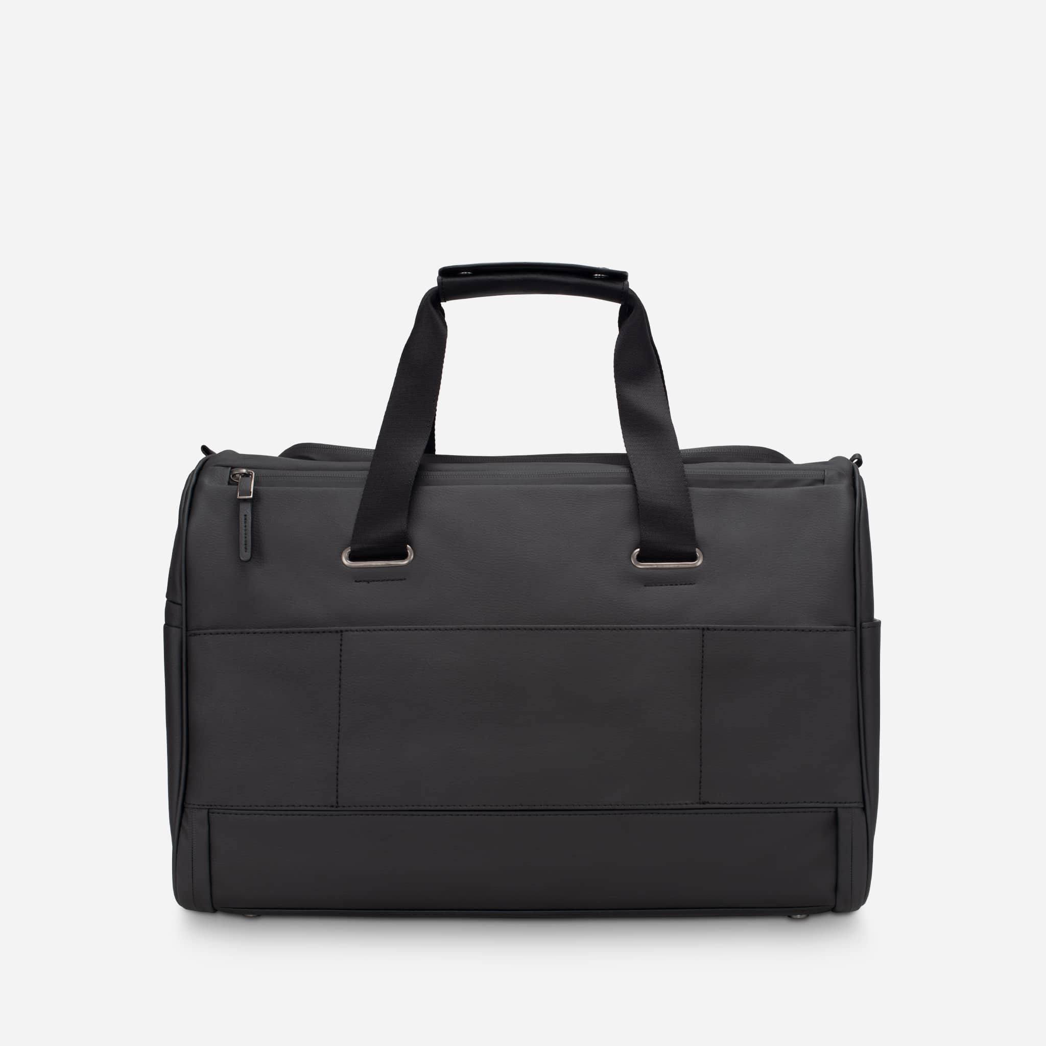 Backside of Black Signature Weekender #color_pebbled black