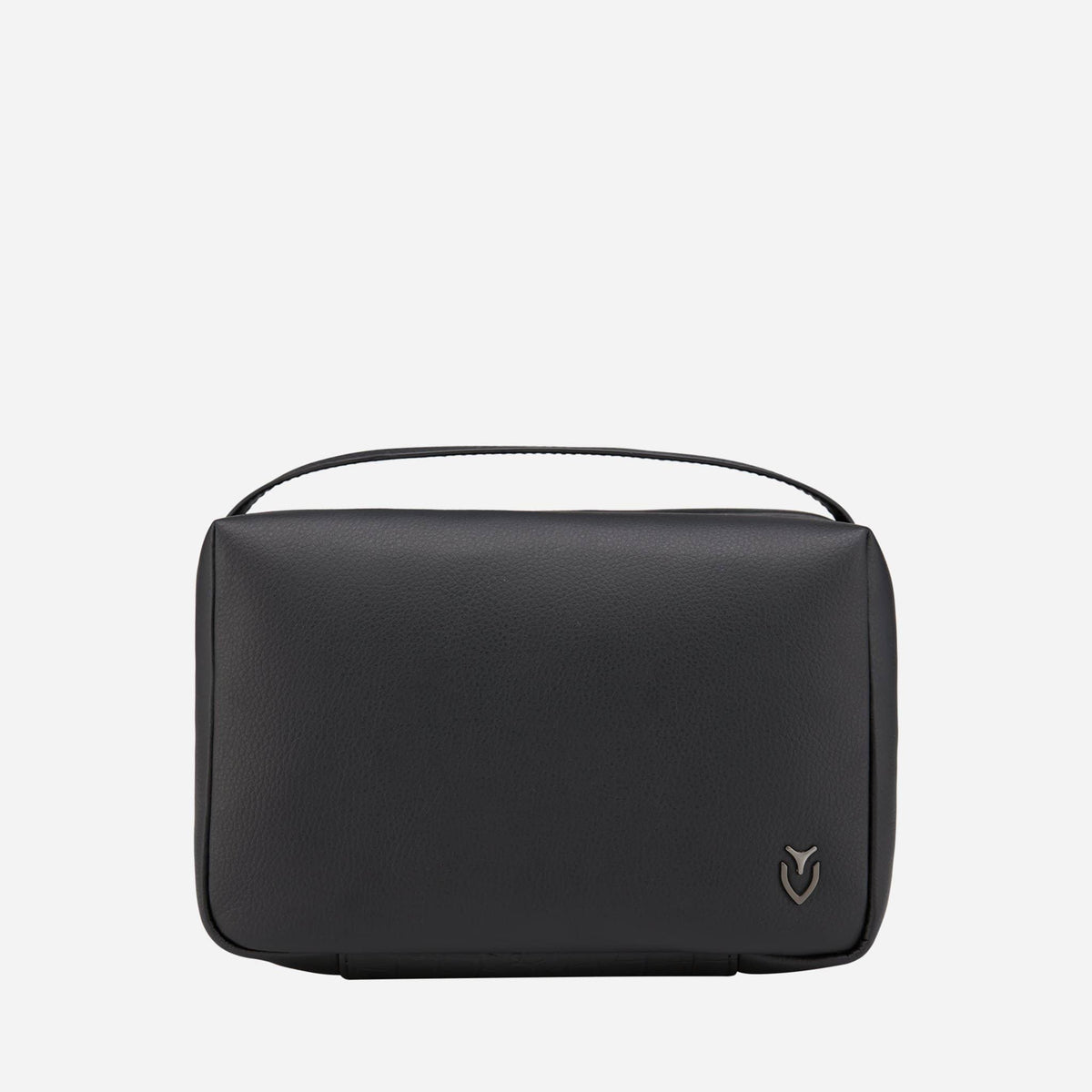 Black Signature Toiletry front facing #color_pebbled black
