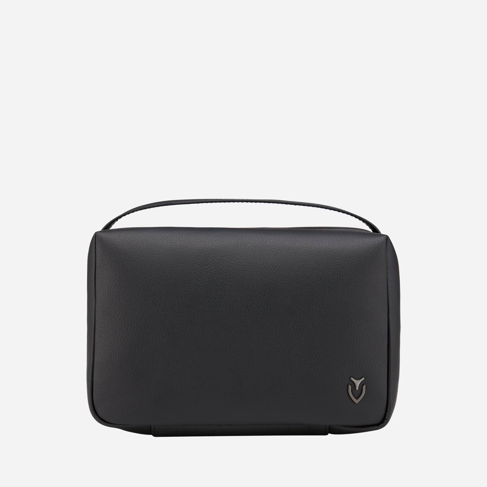 Black Signature Toiletry front facing #color_pebbled black