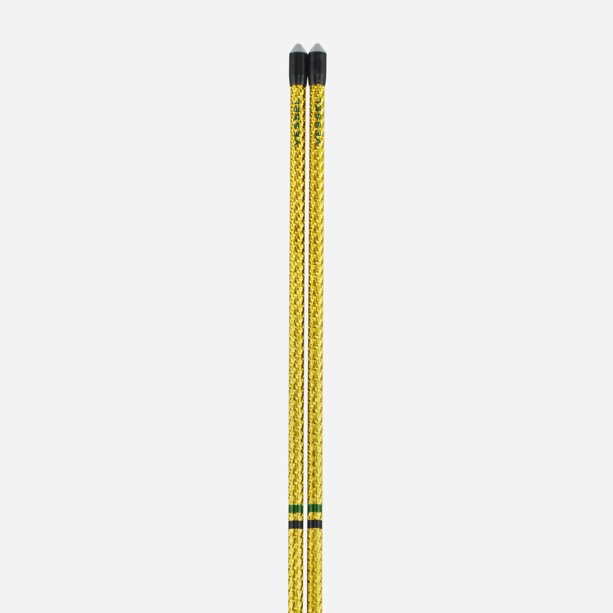 Close up of tops of Carbon Fiber Alignment Stick Set #color_gold