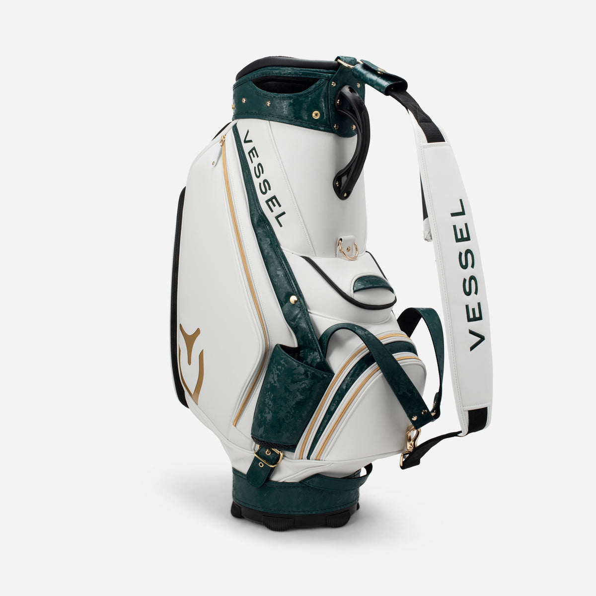 Angled view of 2023 Season Opener Prime Staff against a white background #color_camo green