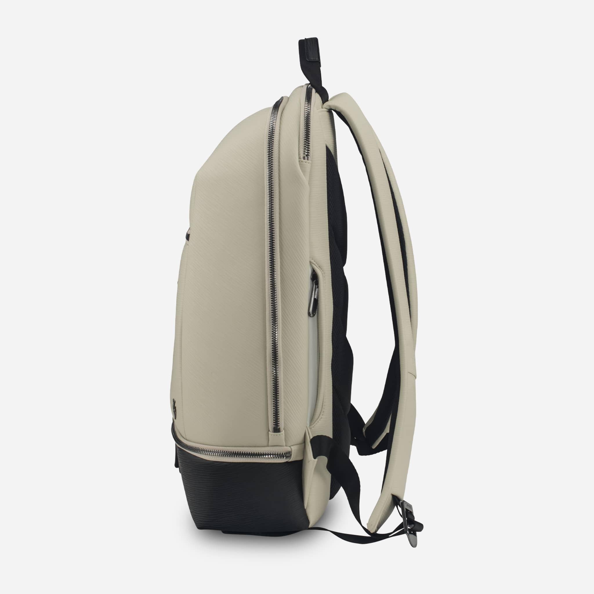 Right side of Track Stone Signature Backpack #color_track stone