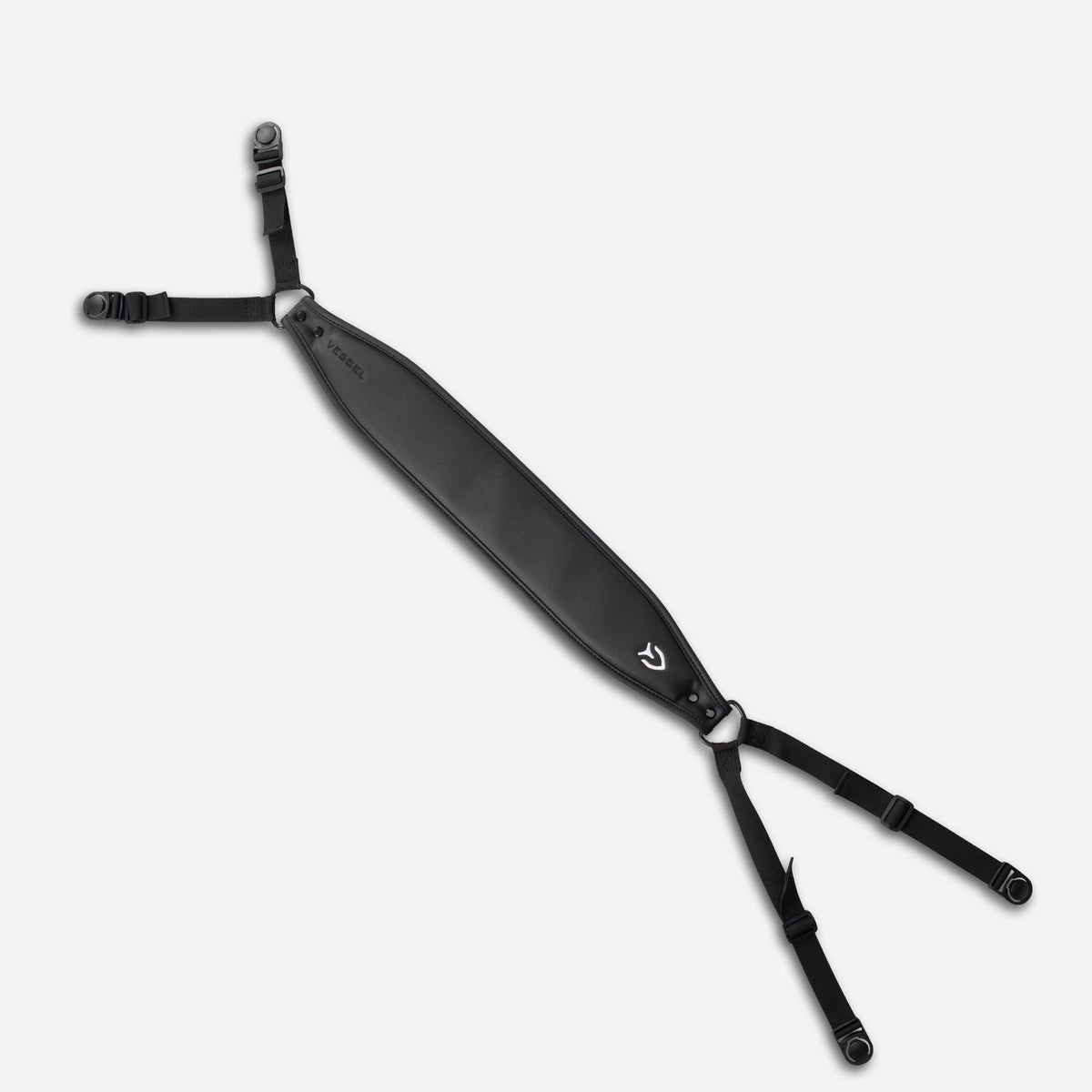 Pebbled Black Single Strap against a white background #color_pebbled black