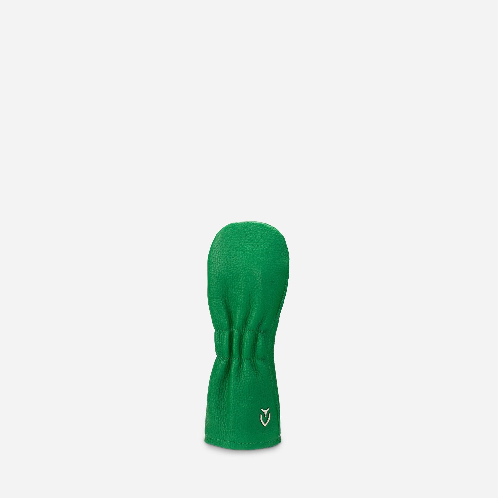 green pebbled leather headcover - x hybrid #color_green