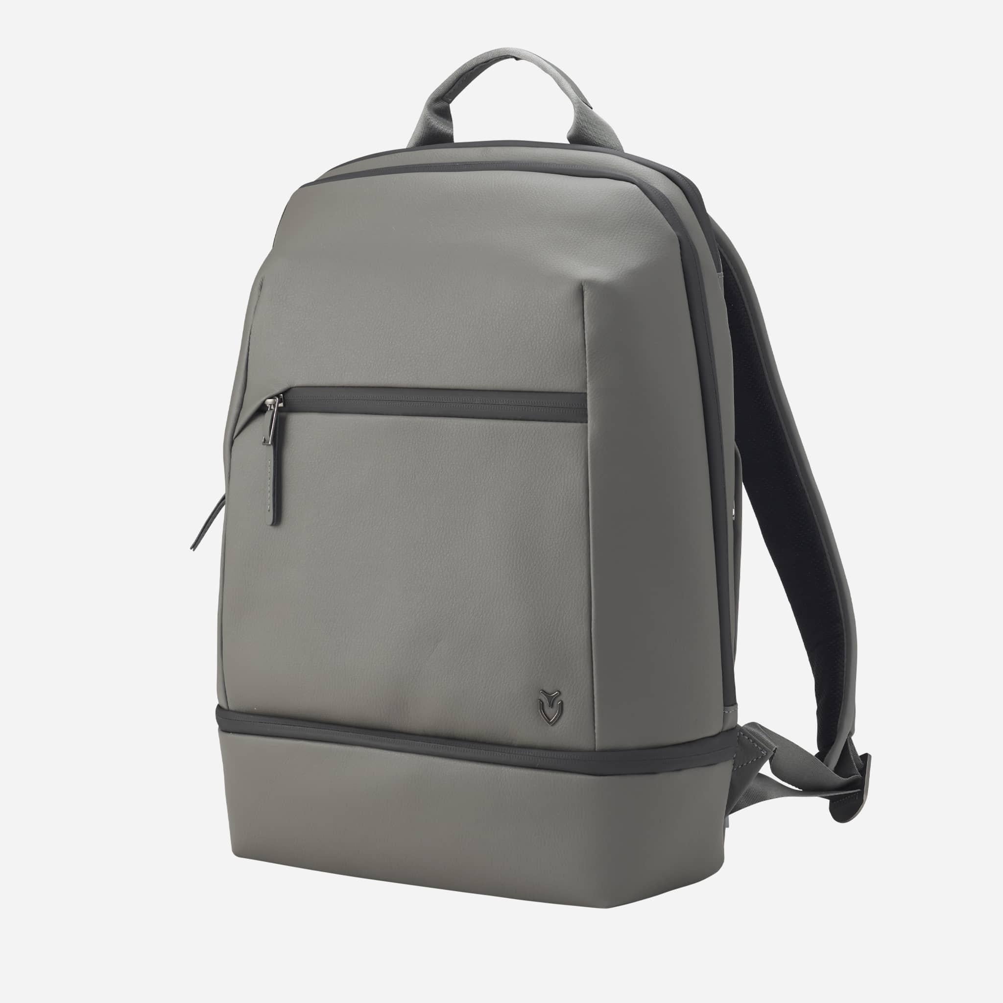 Pebbled Grey Signature Backpack against a white background #color_pebbled grey