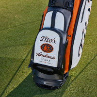 an embroidered golf bag