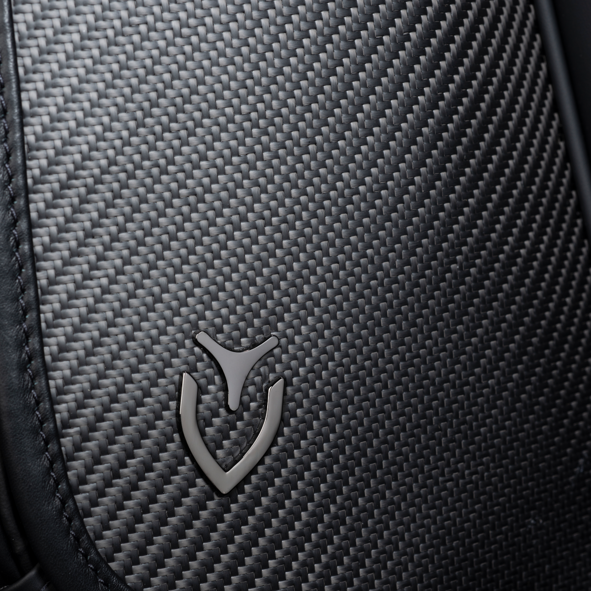 Close up of the carbon fiber material used in the carbon collection.