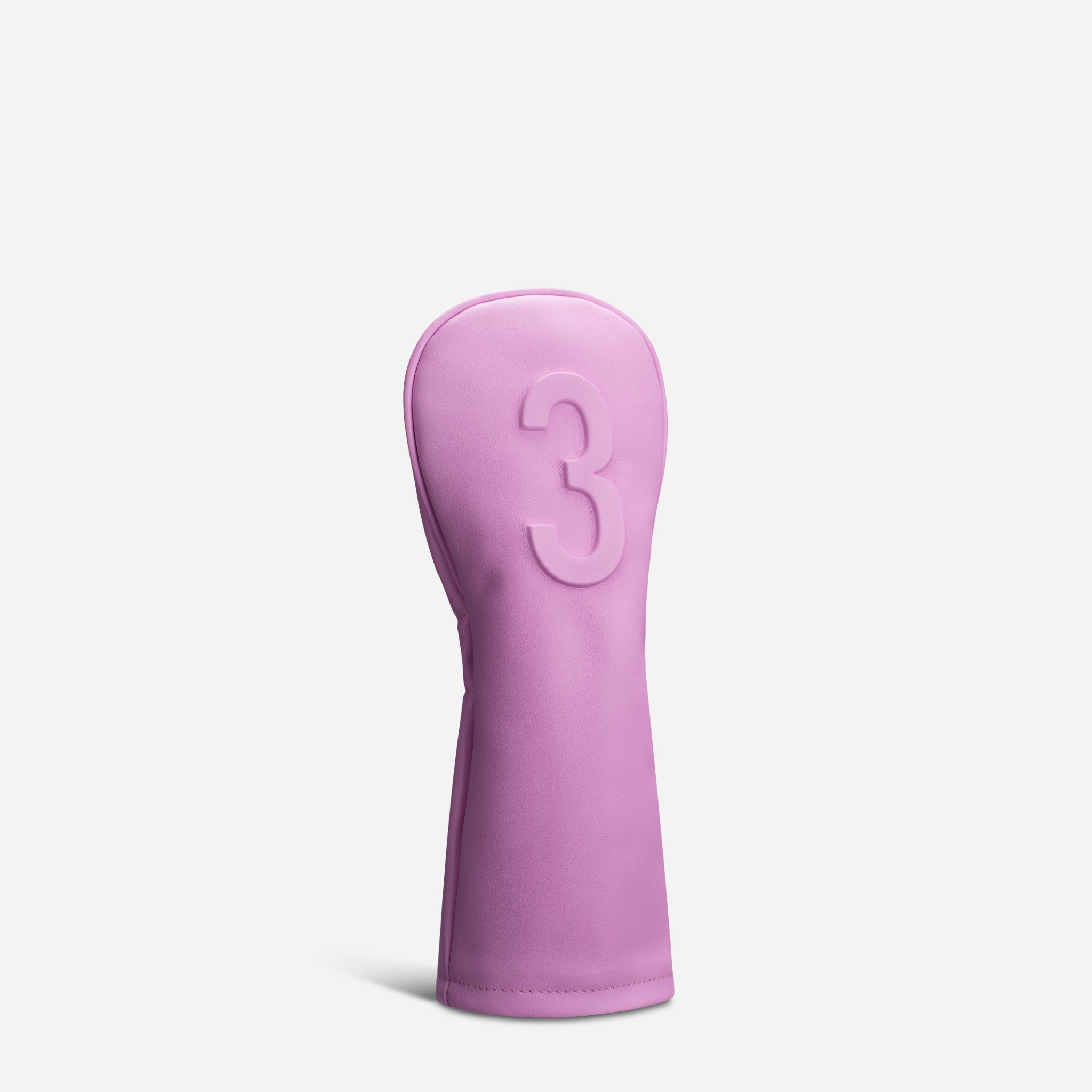 Pink Lux Embosse leather headcover 3 Wood view 2 #size_3-Wood