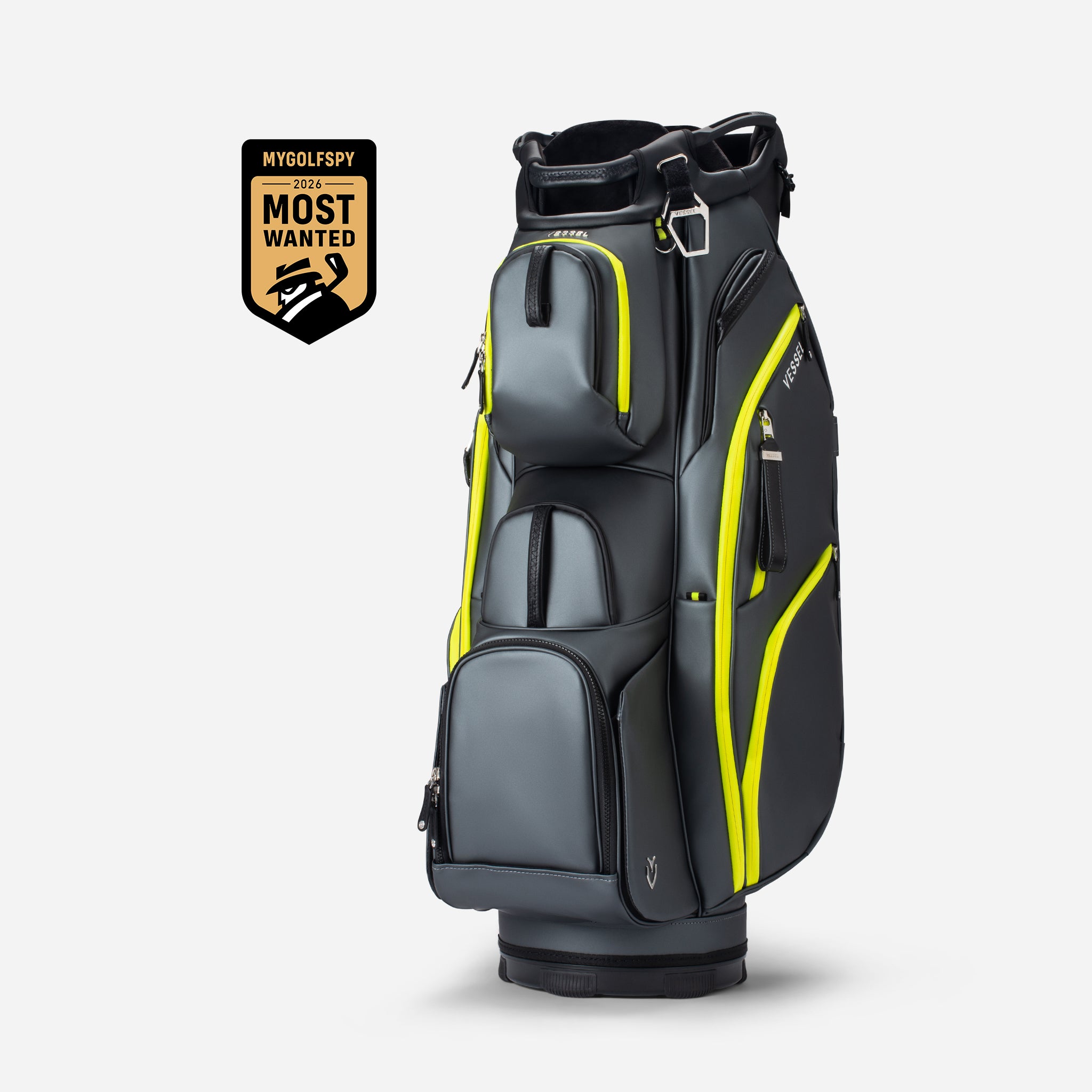 Amp golf bag on a light gray background