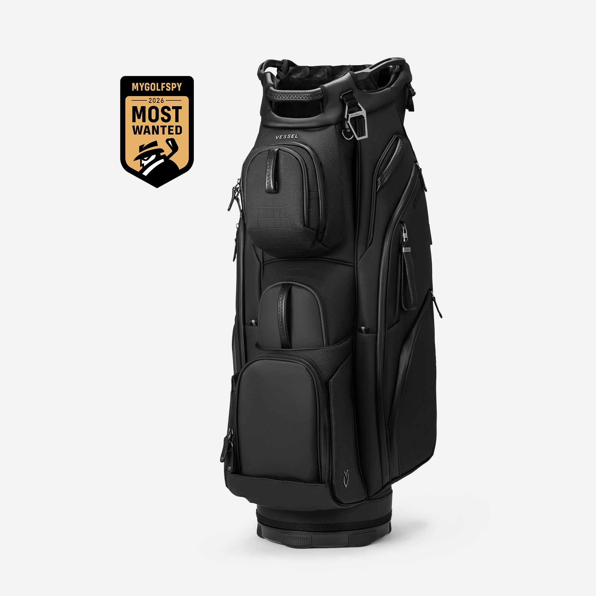 Lux Pro Cart II Croc Black standing against a white background