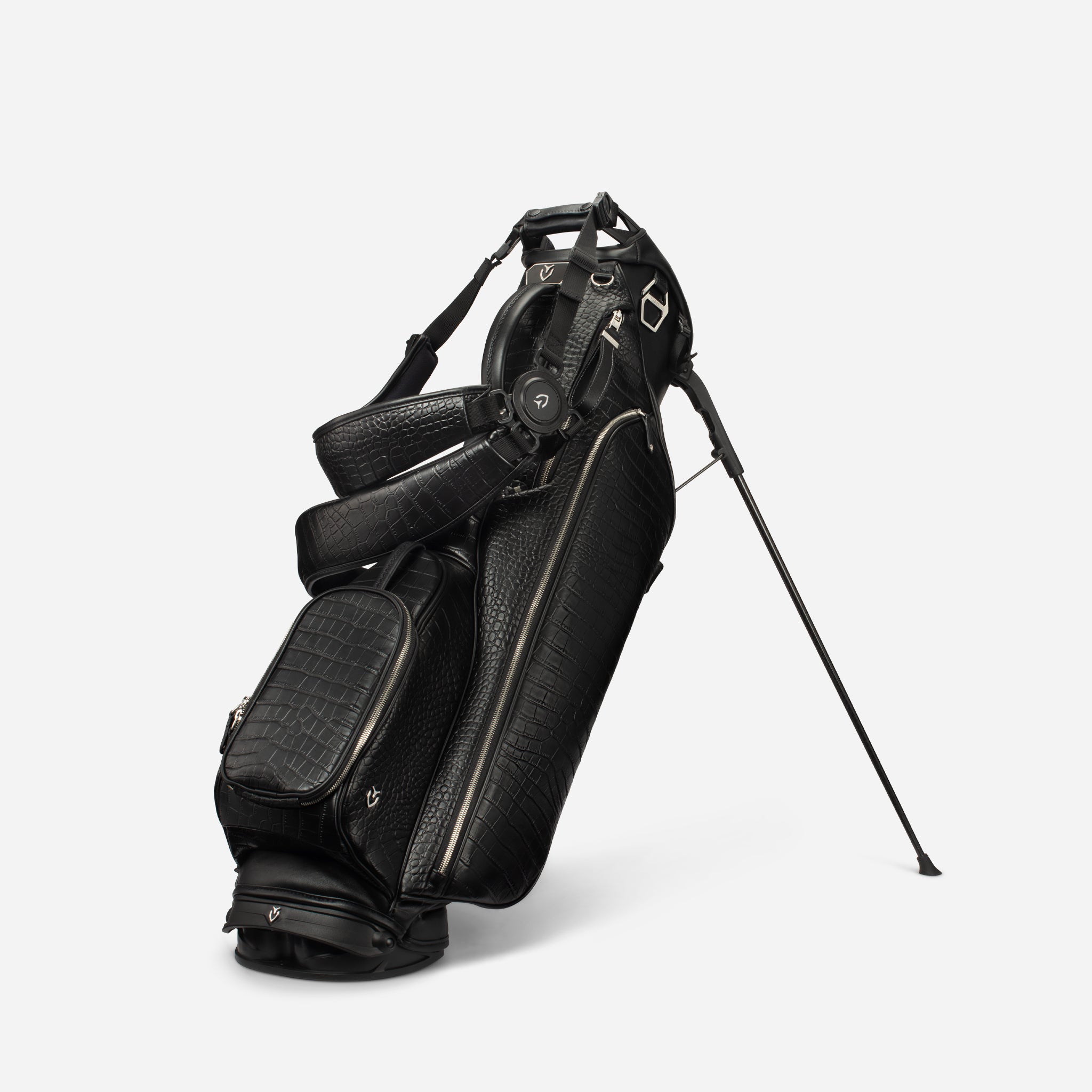 Sunday IV Leather Stand - Croc Black
