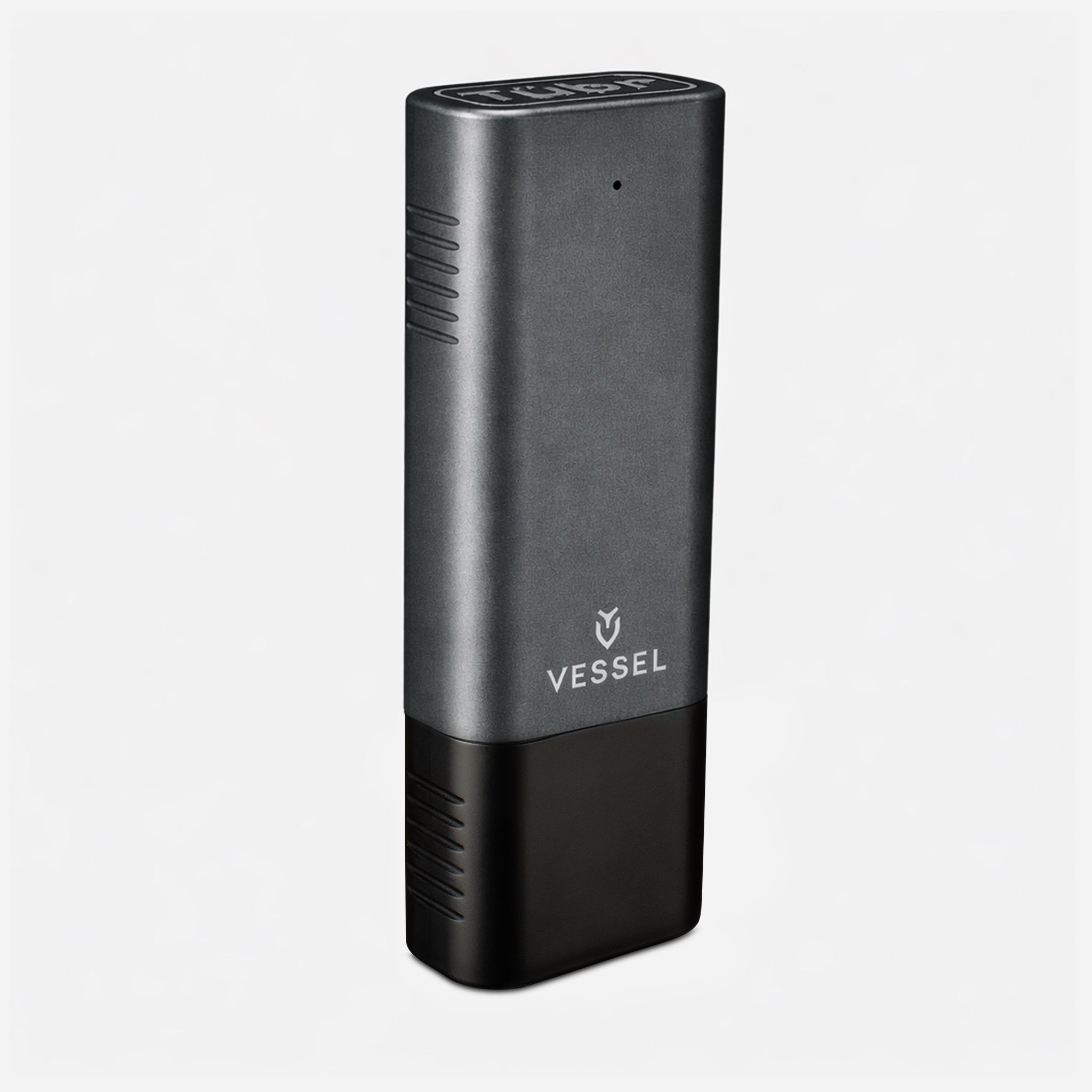 VESSEL x Tübr Gordo Alümen Cigar Case  Gunmetal turned to the right  #color_gunmetal