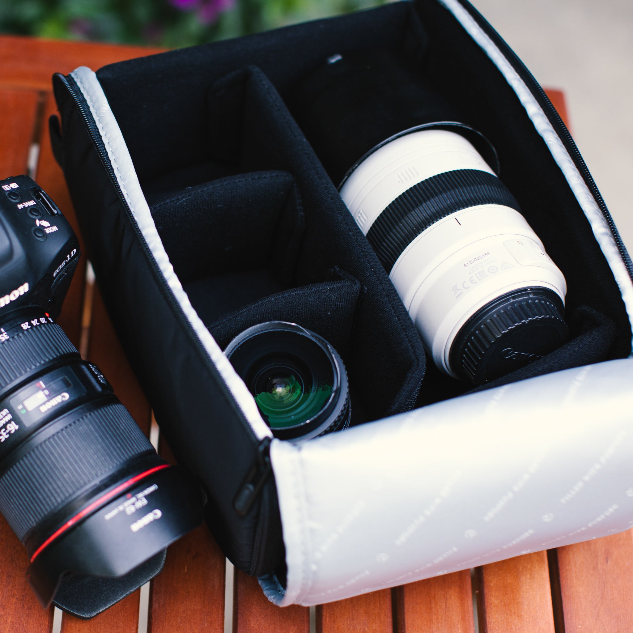 VESSEL Camera Cube with lenses packed neatly inside