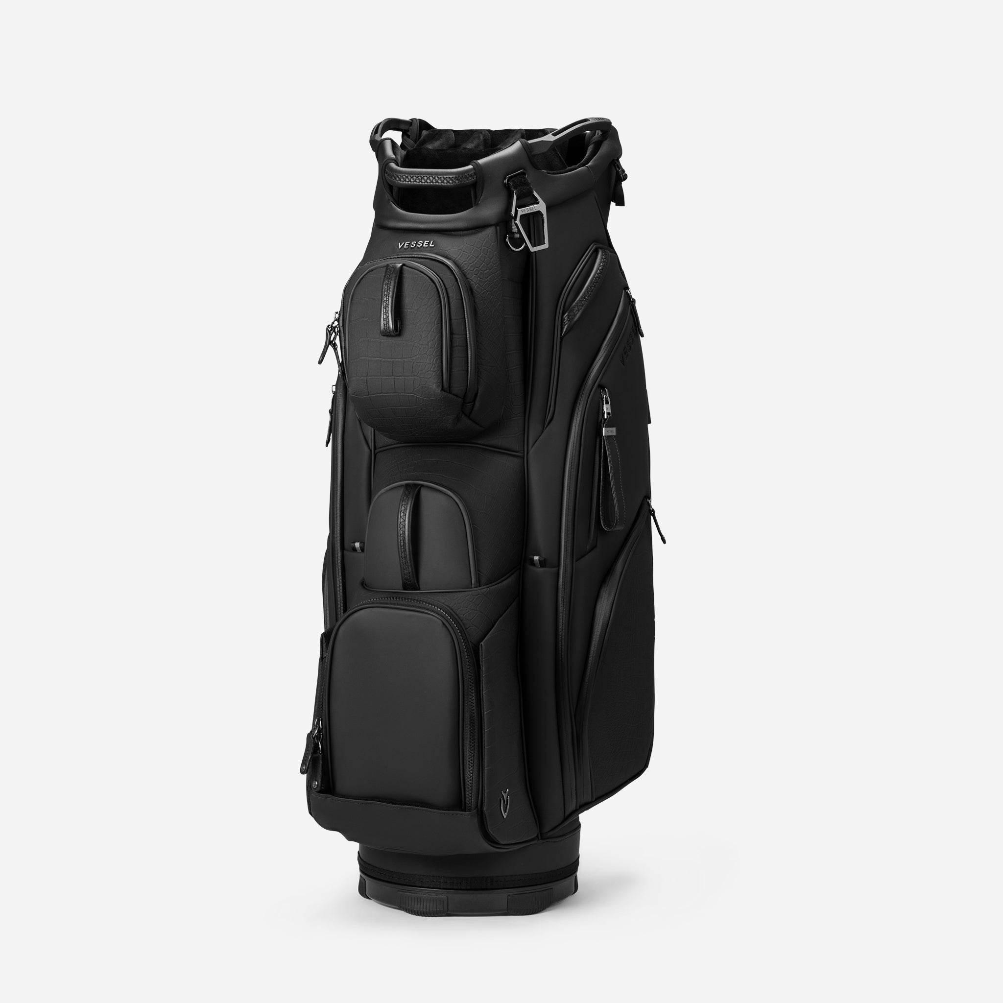 Lux Pro Cart II Croc Black standing against a white background