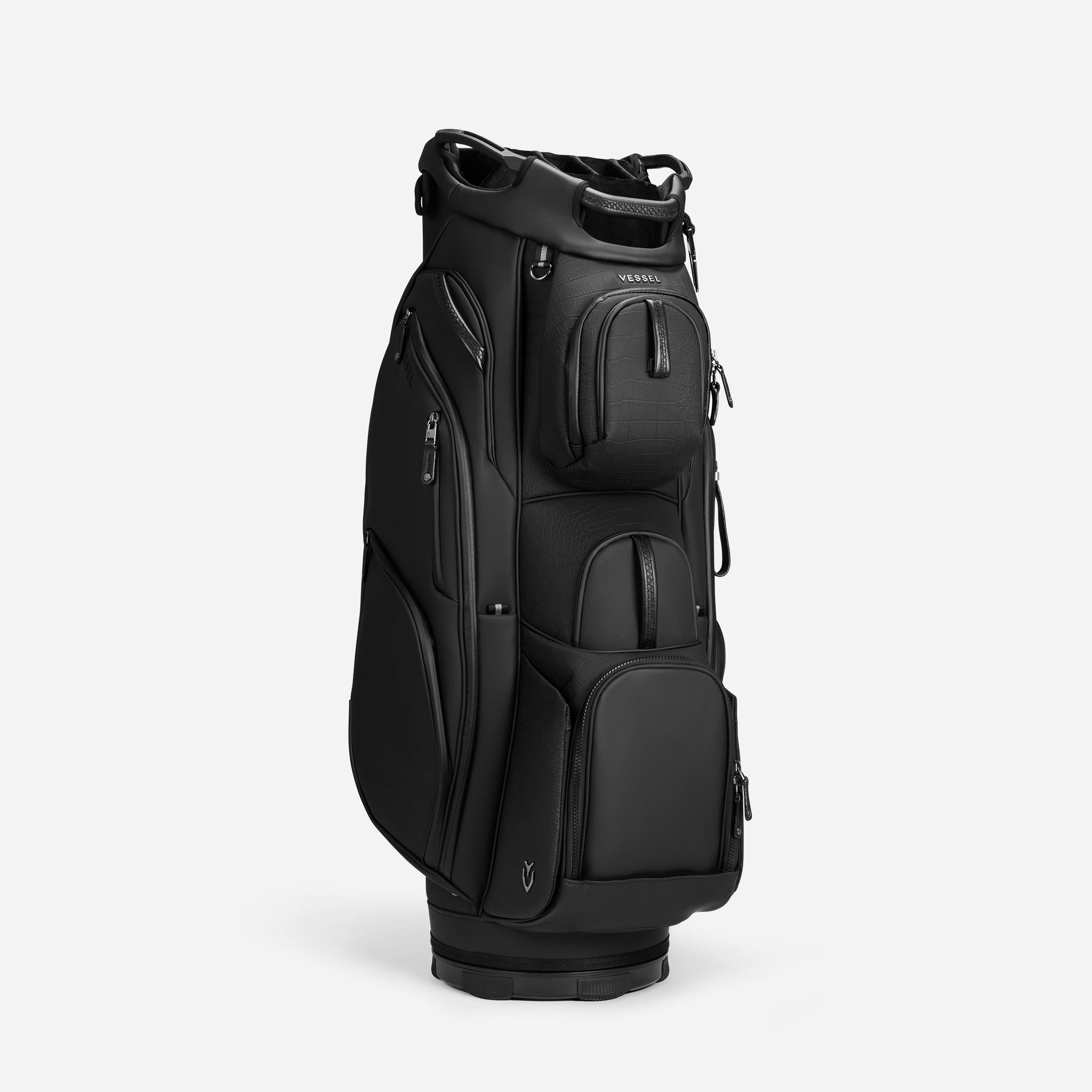 Lux Pro Cart II Croc Black turned to the right
