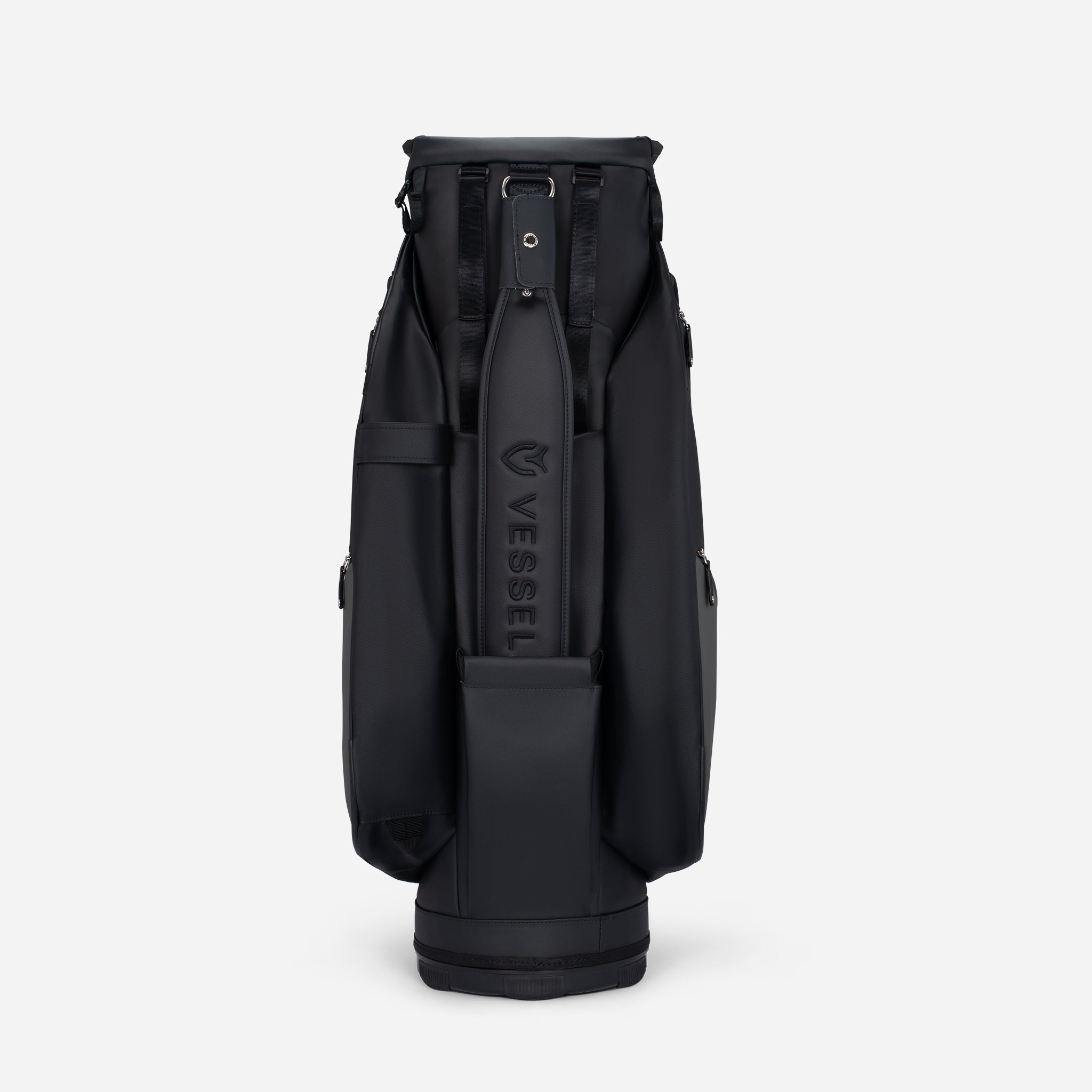 Backside of Lux Pro Cart II Phantom golf bag