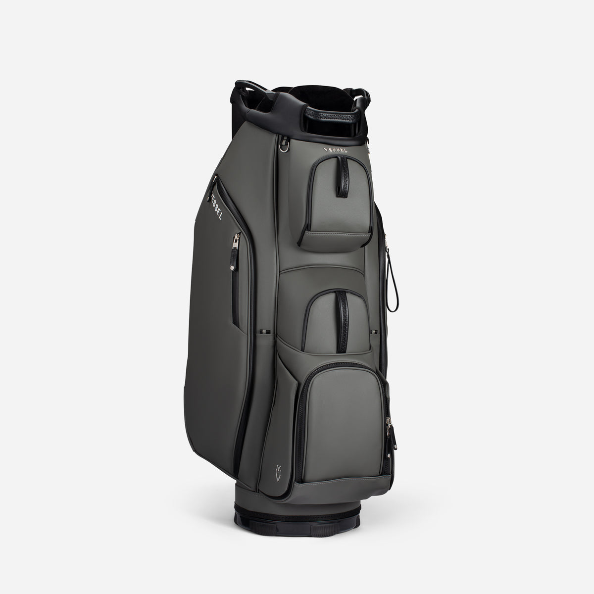 Grey Lux Cart II standing against a white background turned to the right