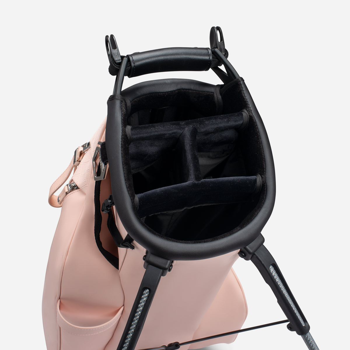 4 Way divider on Lux Stand Croc Blush golf bag 