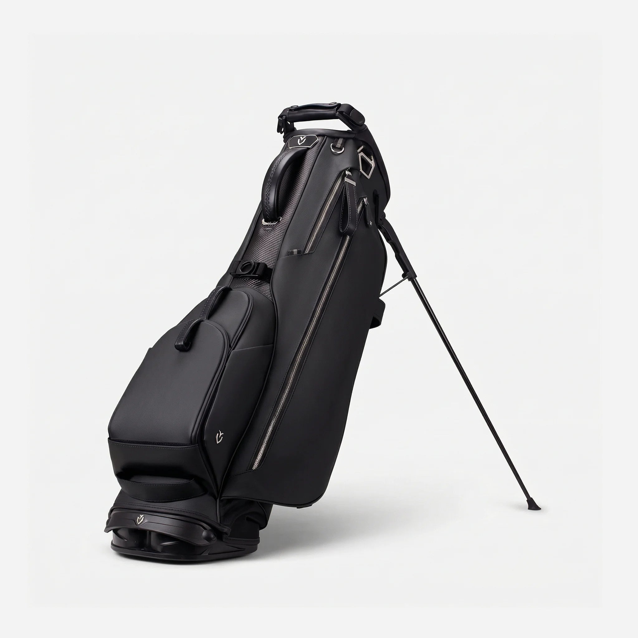 Black Lux Carbon Stand against a white background #color_pebbled black