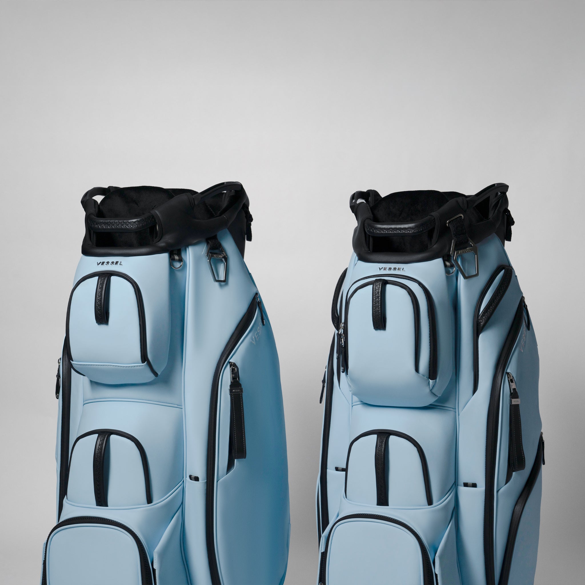 Both Lux Cart Series II bags in Sky color