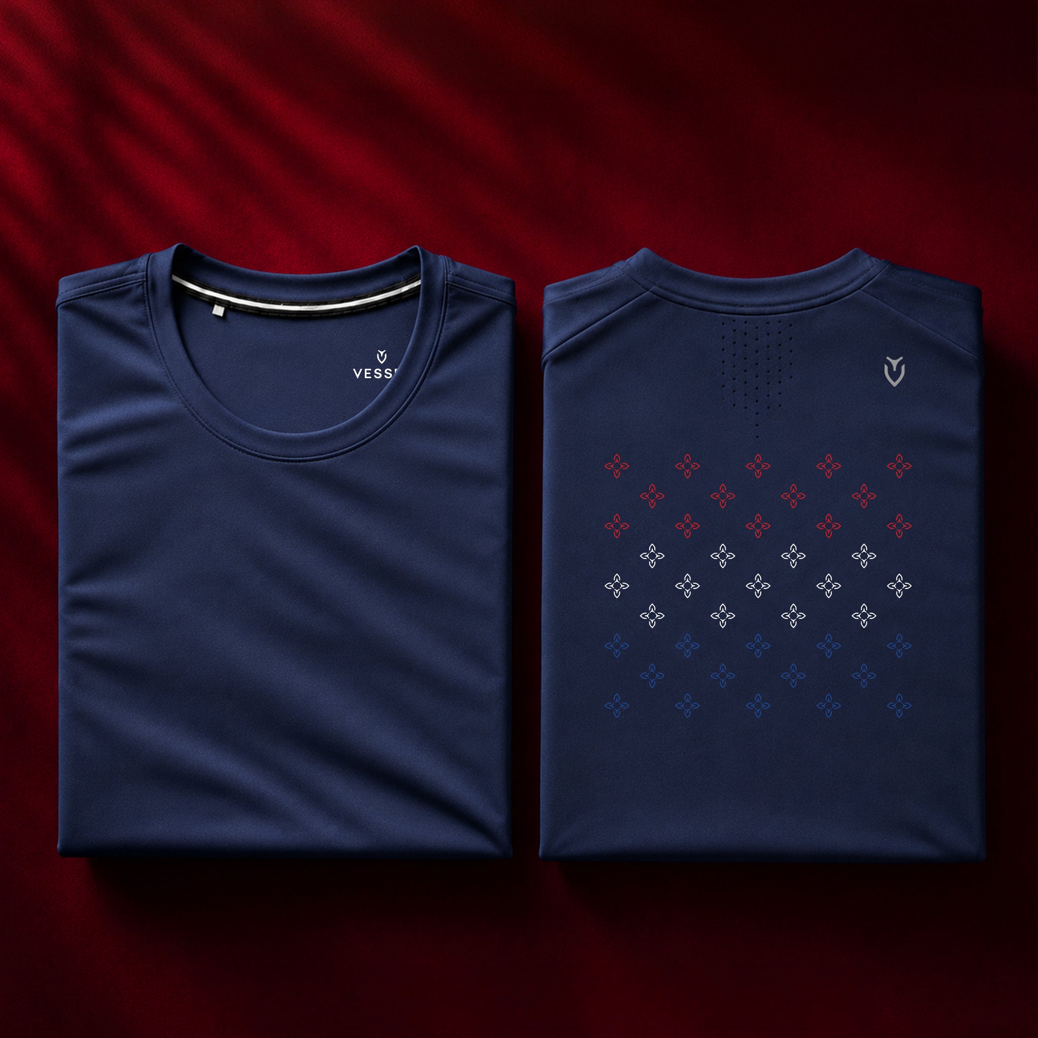USA Performance Tech Tee Navy View 3
