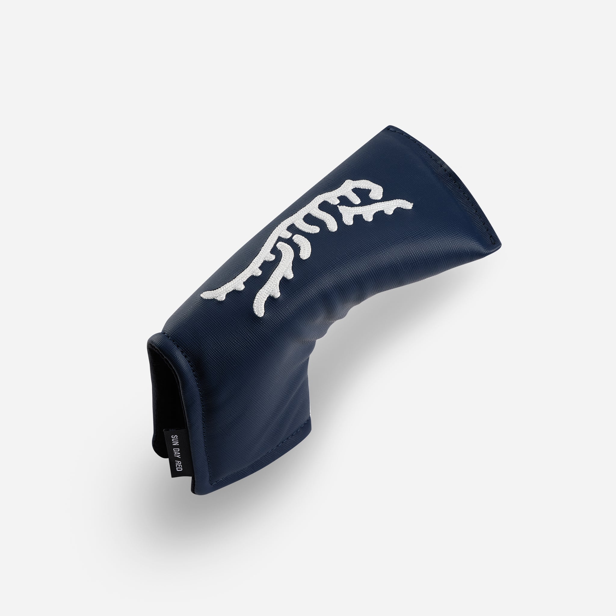 Sun Day Red x VESSEL Blade Putter Navy Cover LE Genuine Leather view 3 #color_Crosshatch Navy
