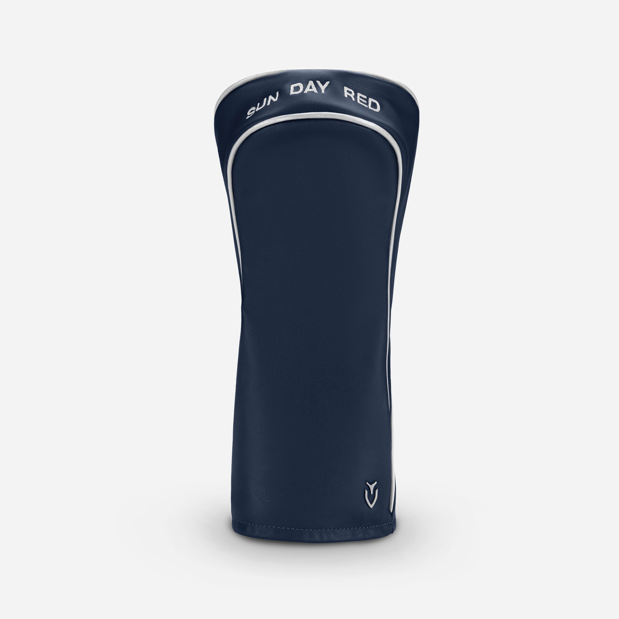 Sun Day Red x VESSEL Driver Headcover II Crosshatch Navy Leather view 5