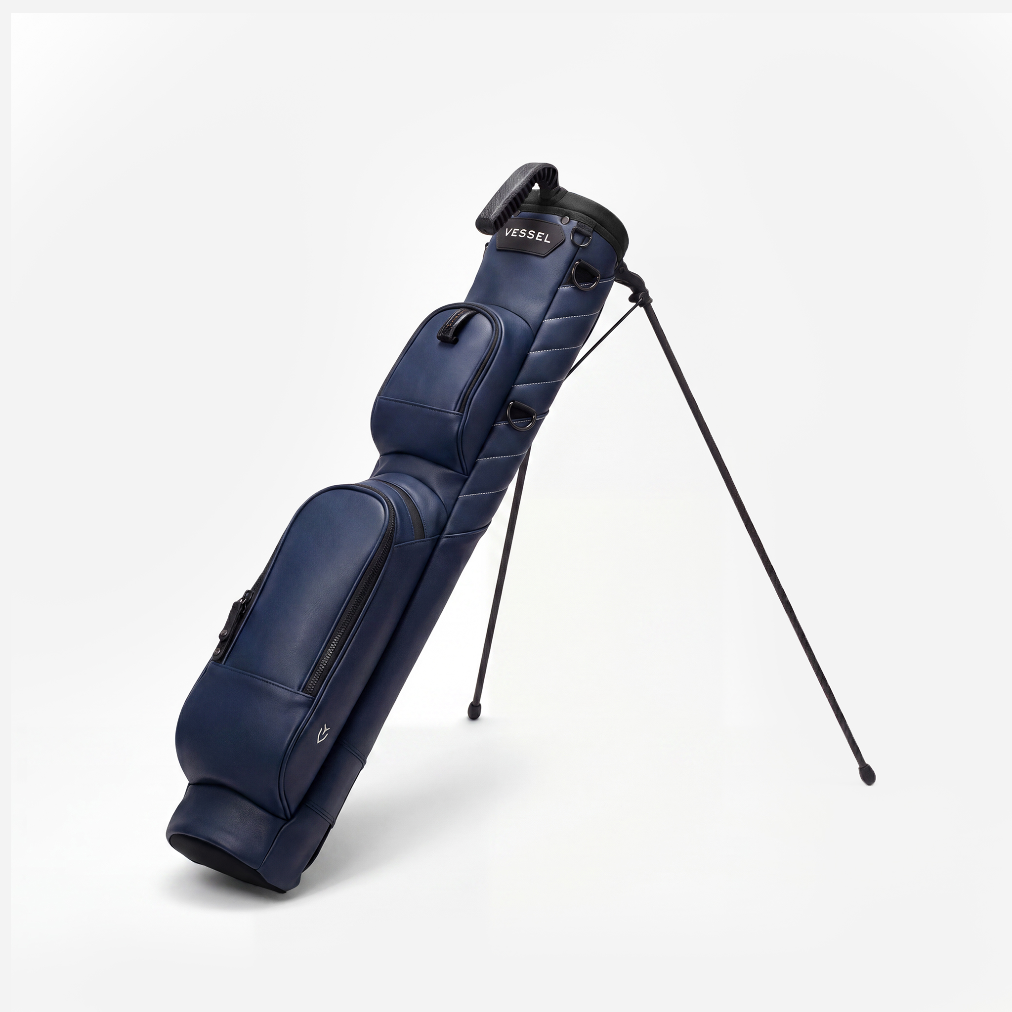 Navy Pencil Stand Bag against a white background #color_navy