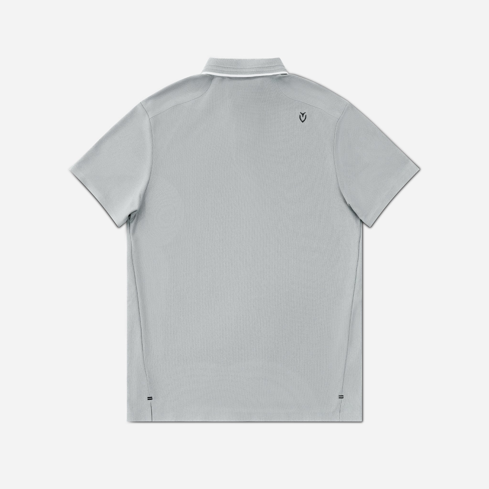 Performance Piqué Polo | Stone Grey | Luxury Performance Golf Polo