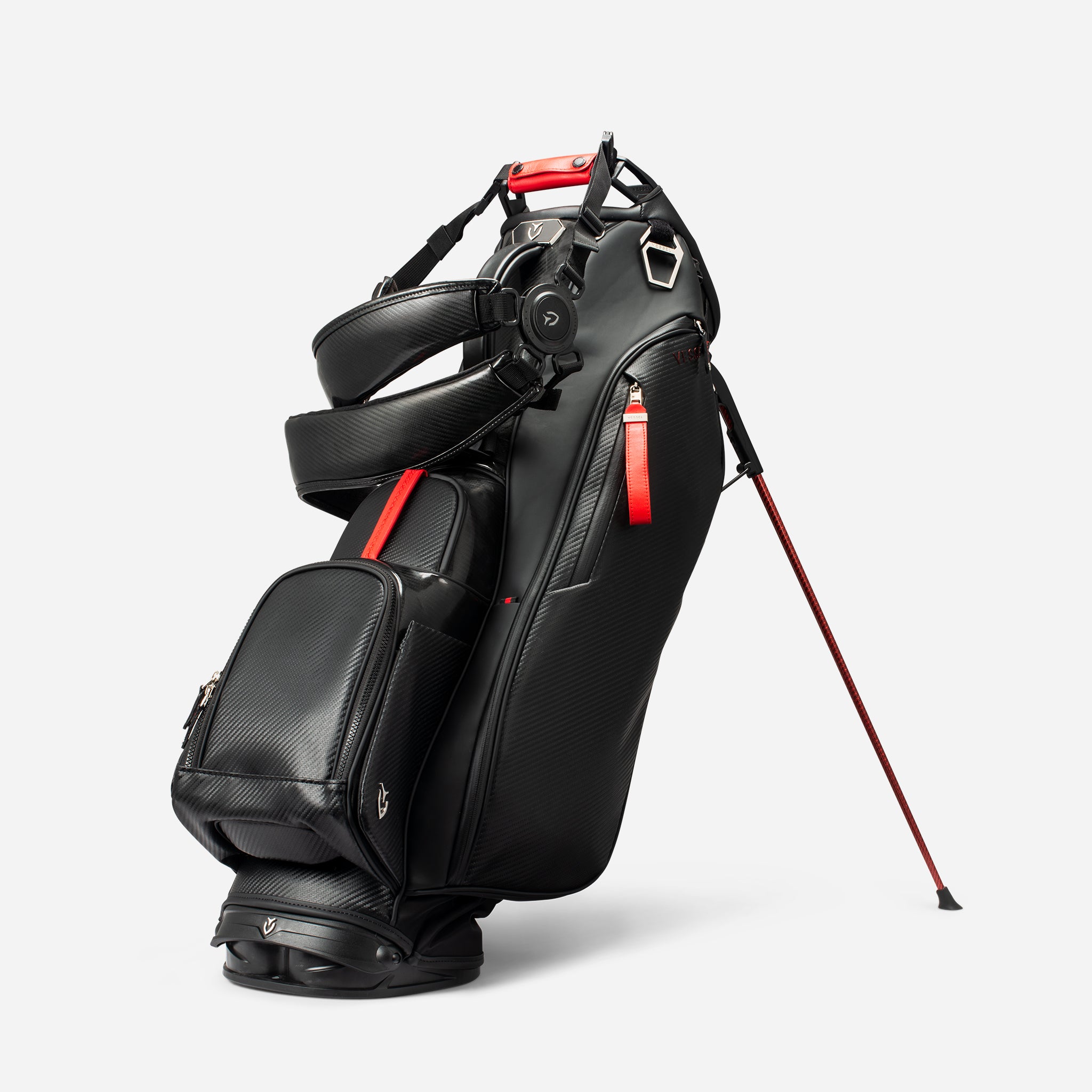 Nightfire Player V golf bag with double strap attached