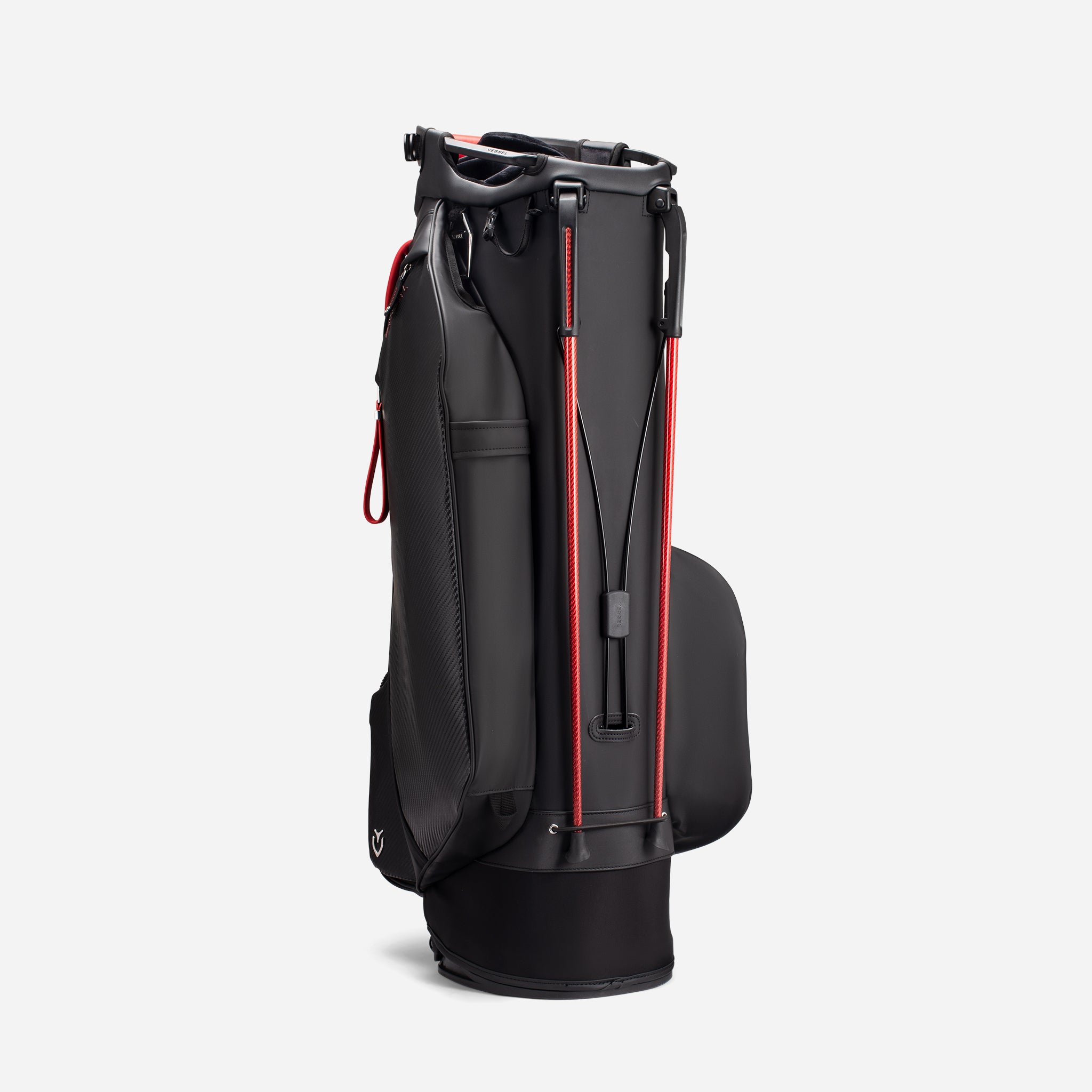 Backside of Nightfire Player V Pro golf bag 