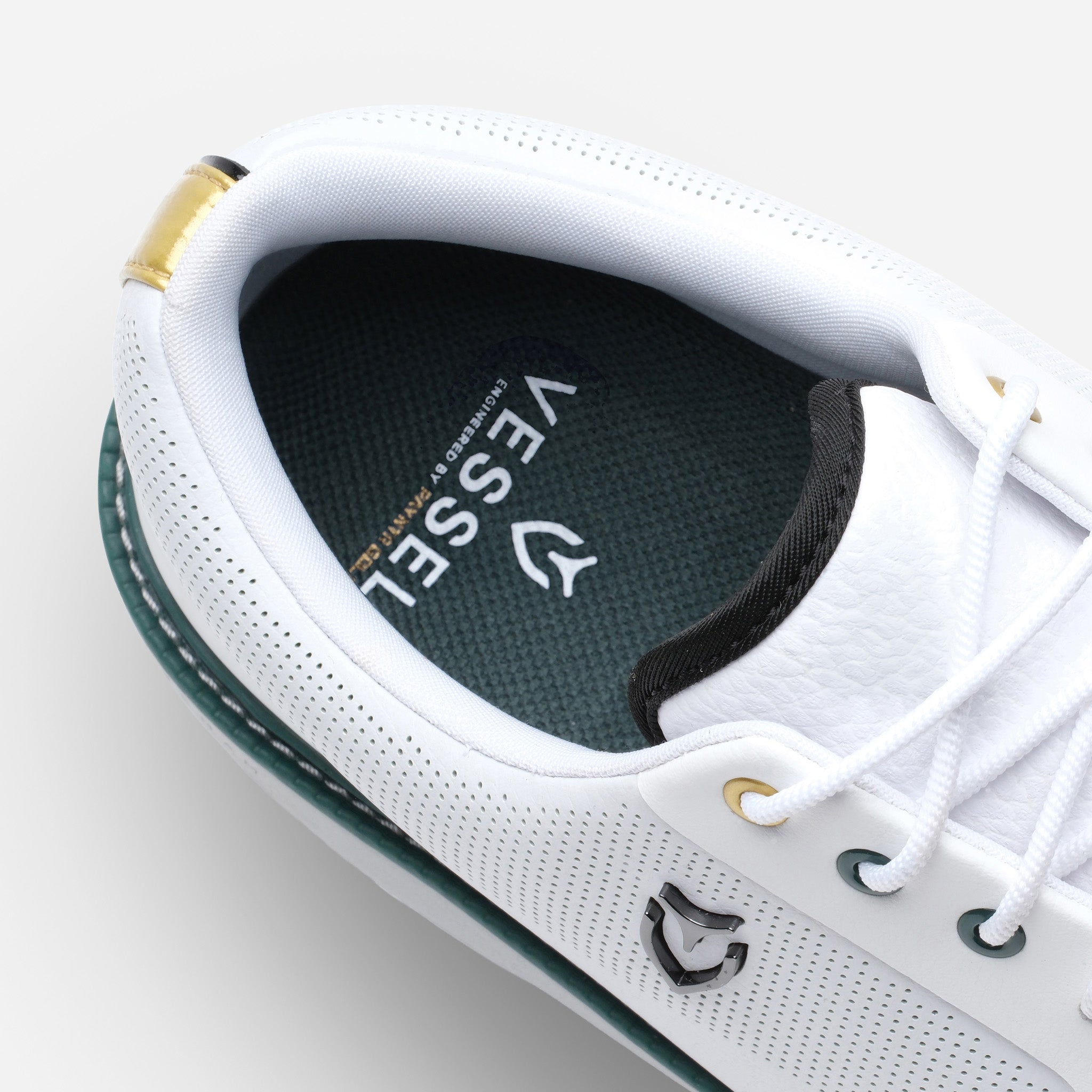 Vessel logo on insole of VESSEL x Payntr SL Limited Edition Shoe