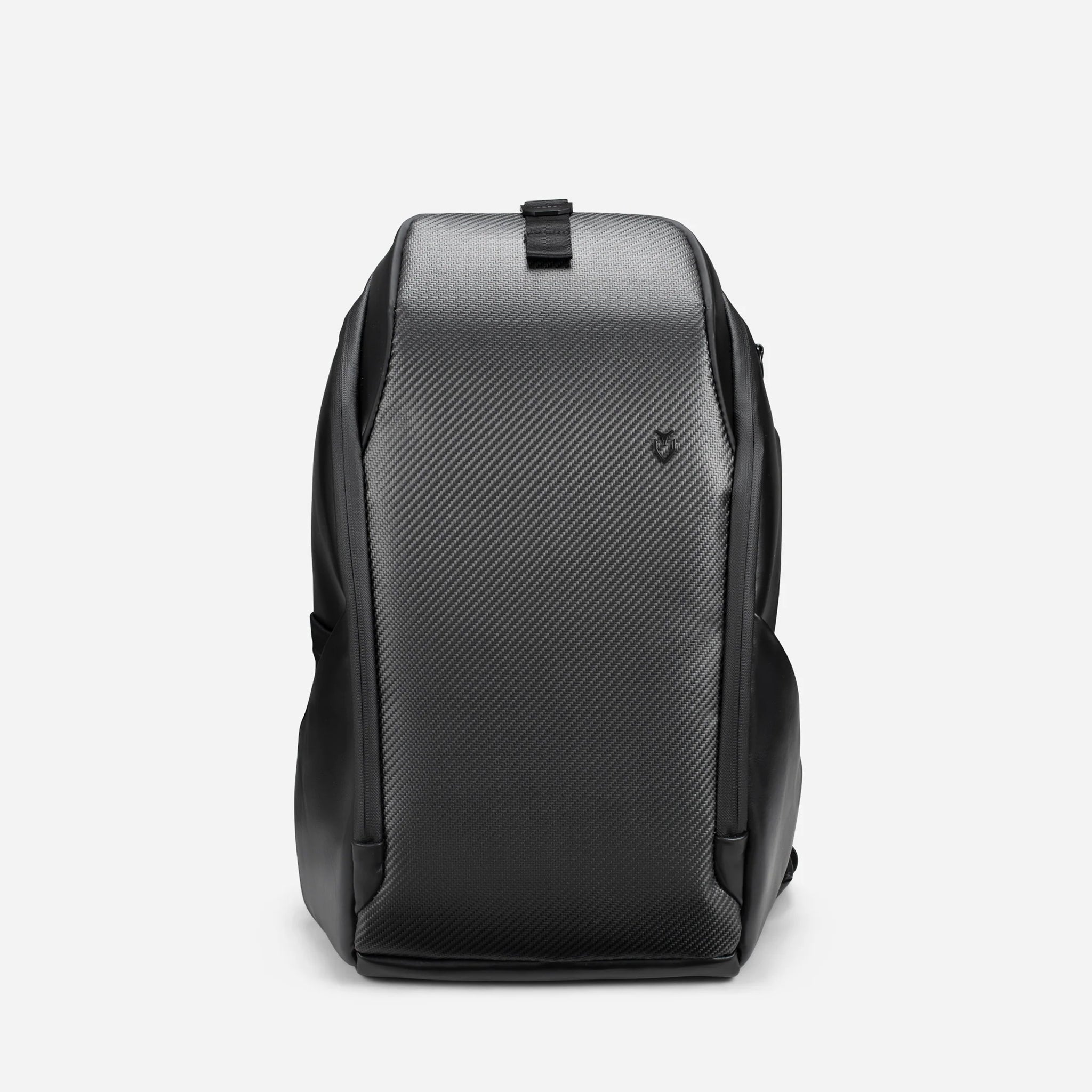 back of PrimeX Carbon Black Backpack