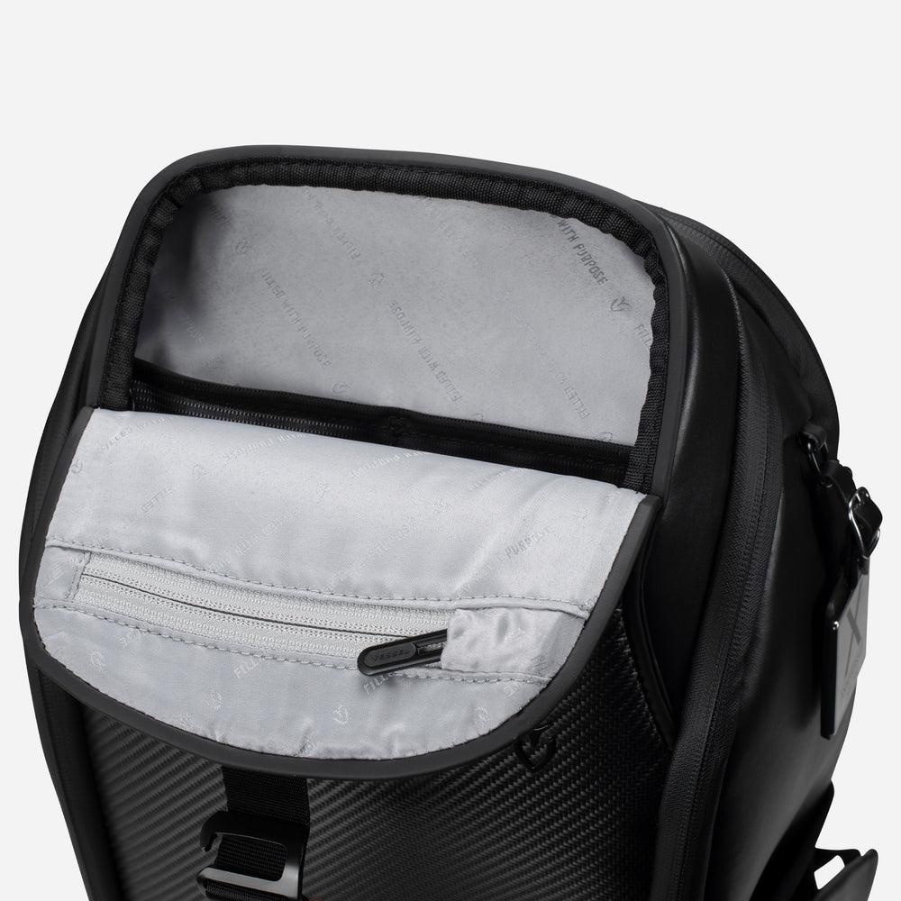 Primex Razorback PrimeX Carbon Black Backpack | Luxury Travel Backpack