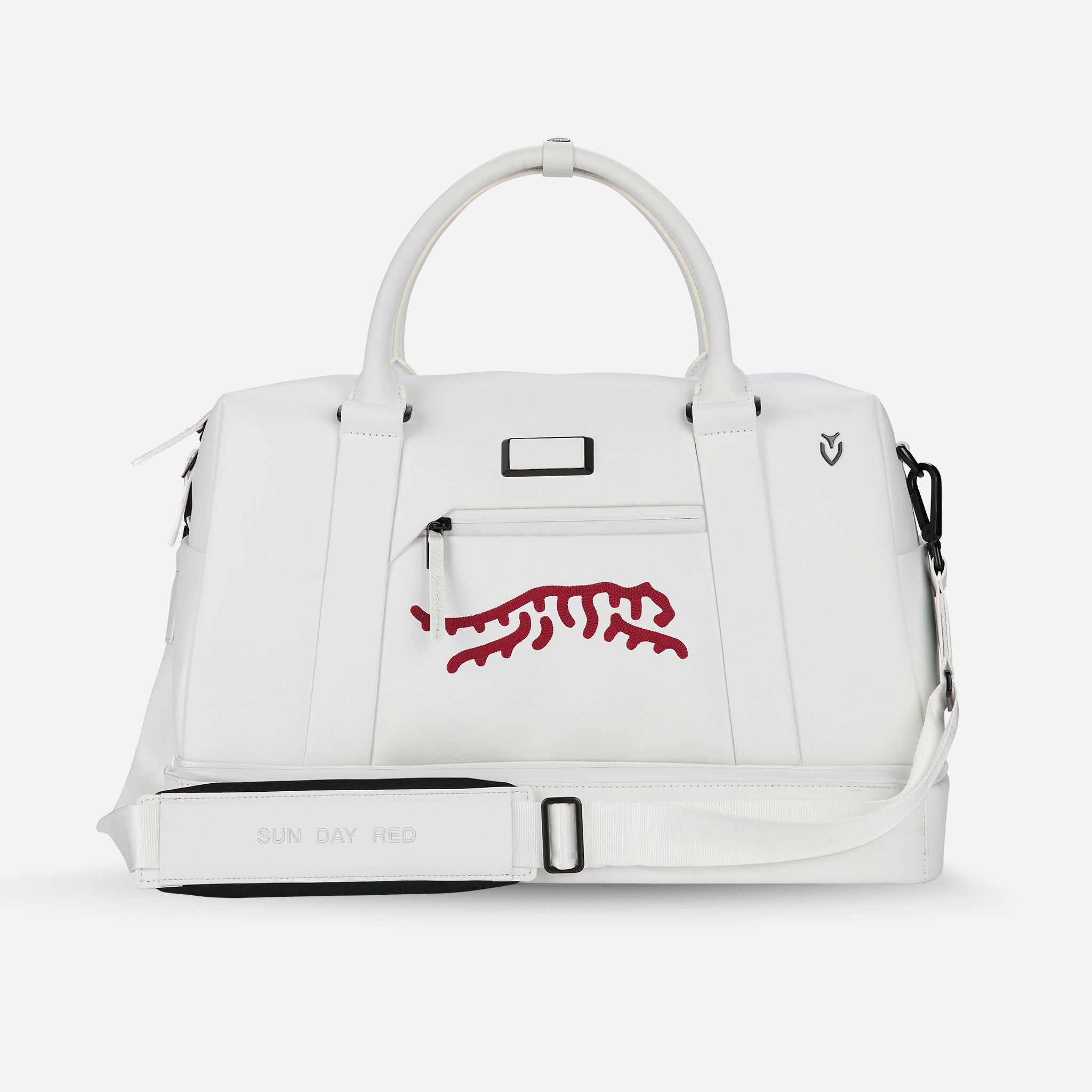 Sun Day Red x VESSEL Boston Duffel White view 6 #color_Pebbled White