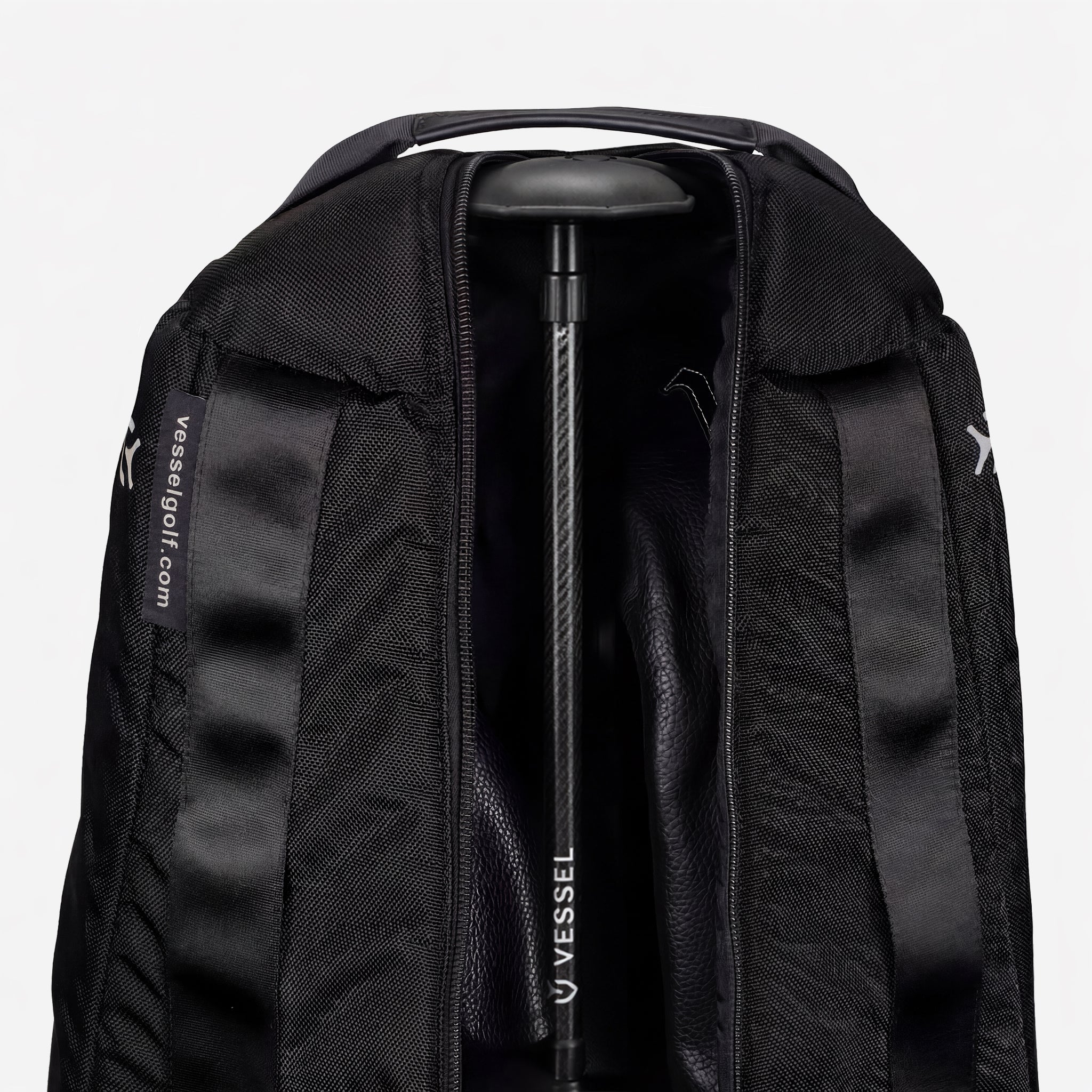 Travel club protector inside of golf travel case