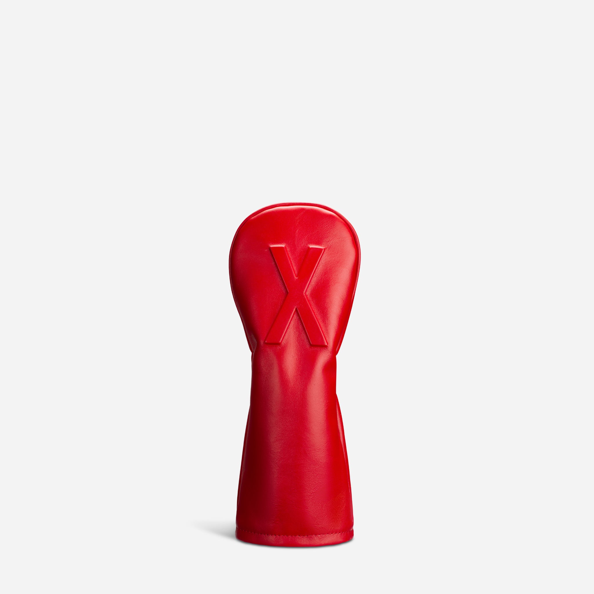 Crimson Lux Embosse leather headcover X Hybrid view 1 #size_X-Hybrid