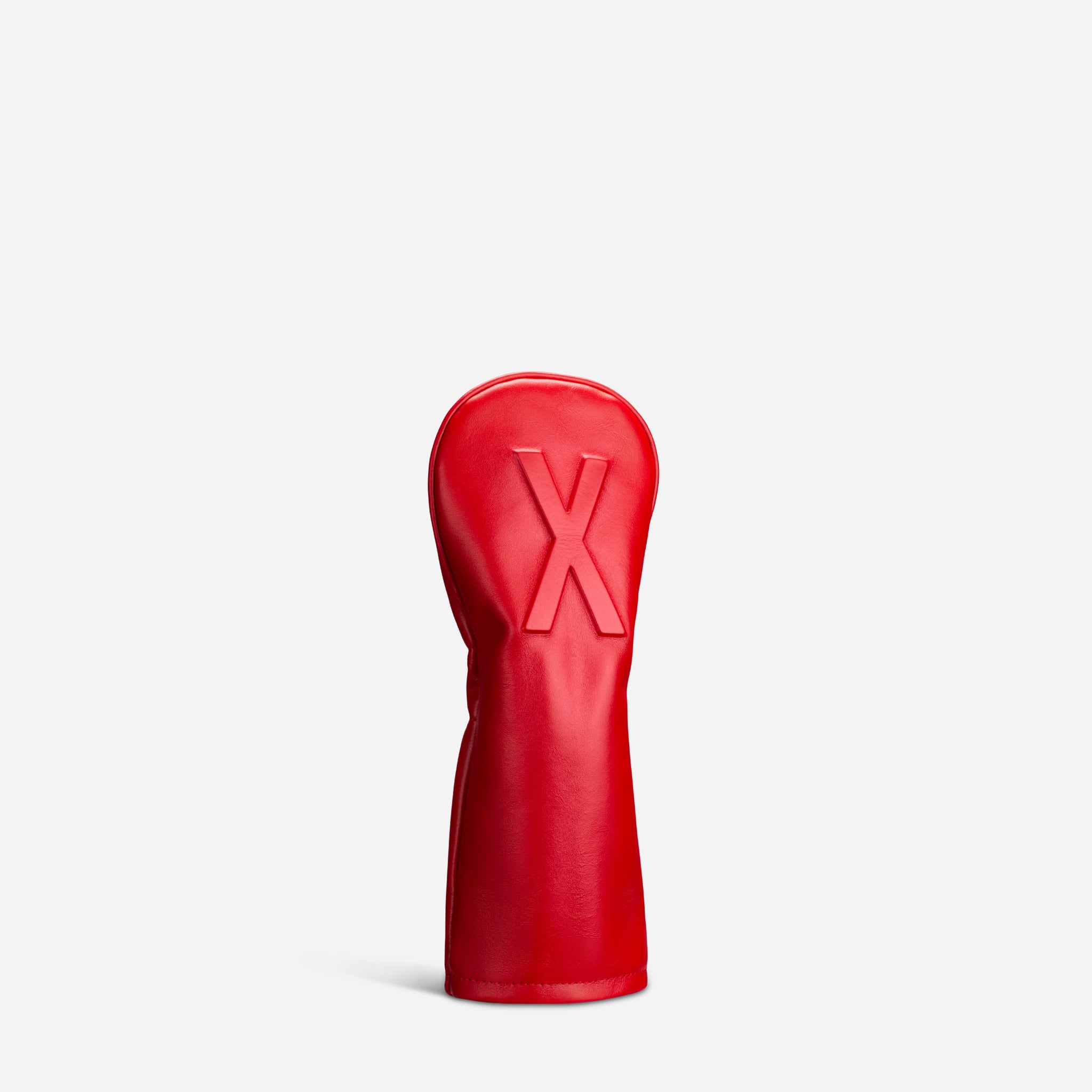 Crimson Lux Embosse leather headcover X Hybrid view 2 #size_X-Hybrid