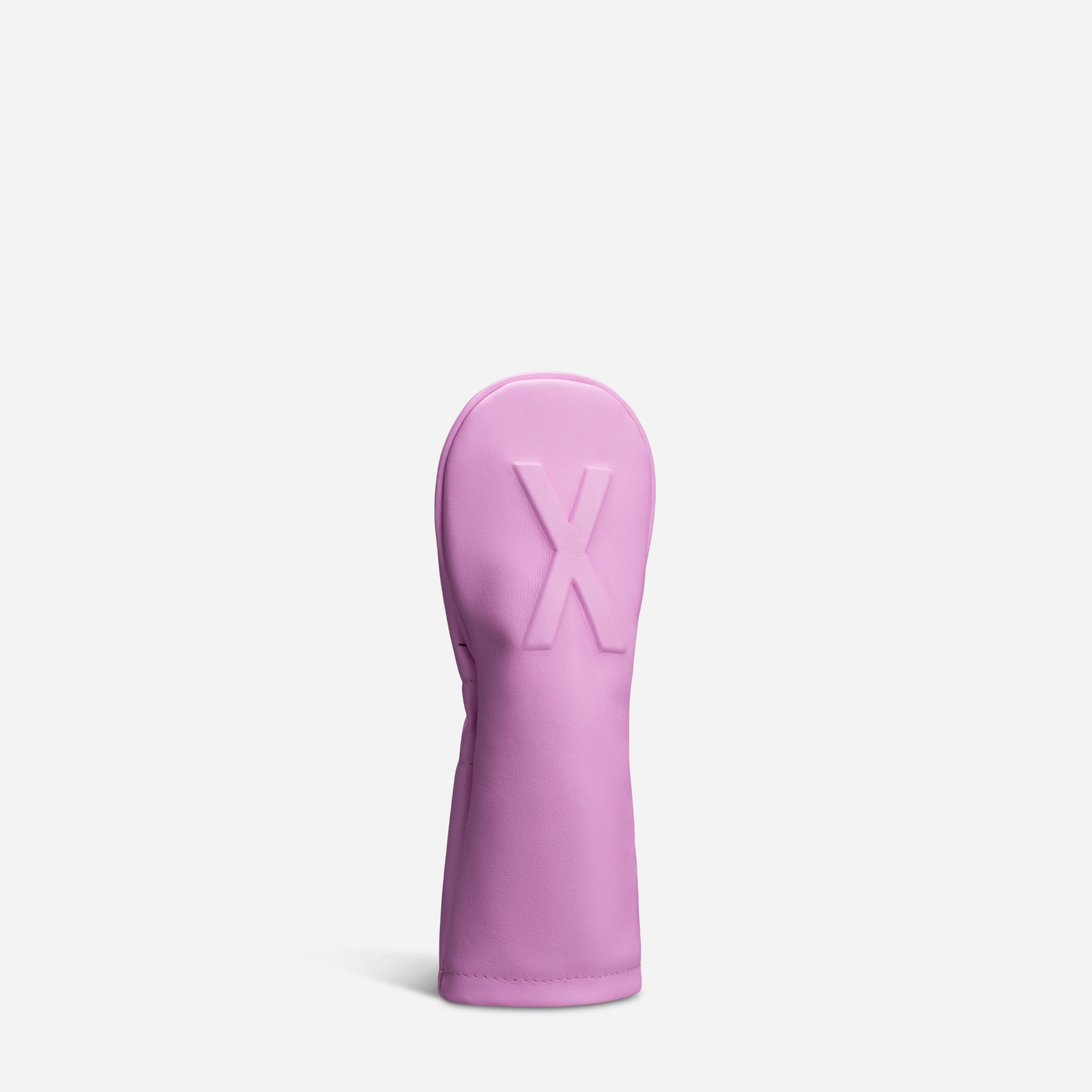 Pink Lux Embosse leather headcover X Hybrid view 2 #size_X-Hybrid