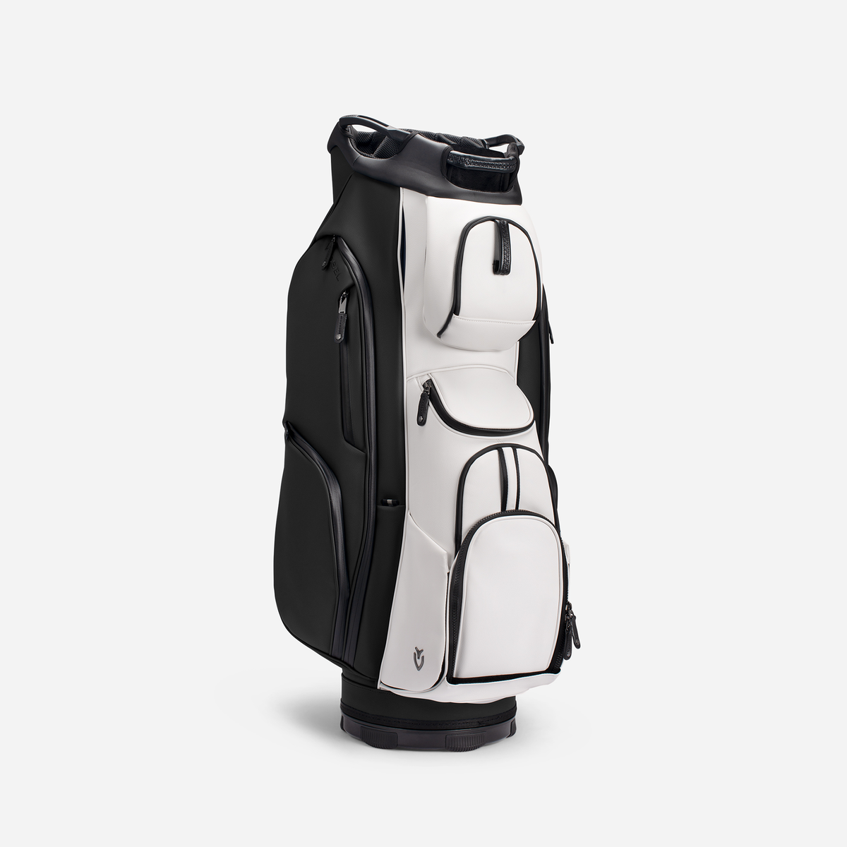 Black and White Lux Pro Cart turned to the right