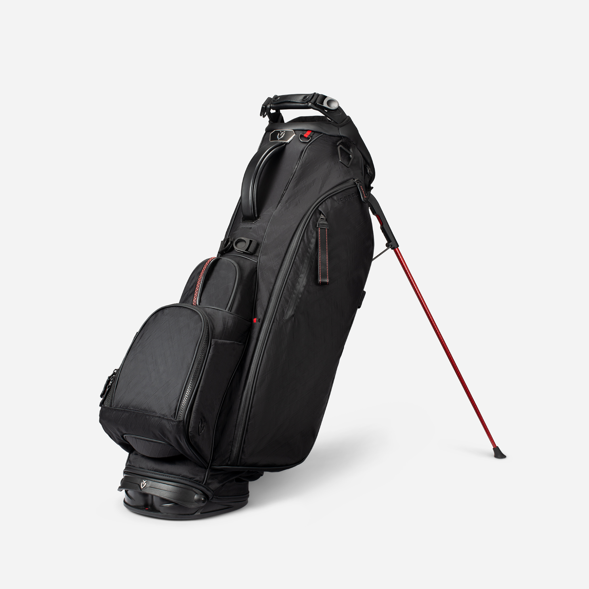 VESSEL Player 5.0 Stand ブラック Player V Golf Stand Bag | Premium Golf Bag - Black