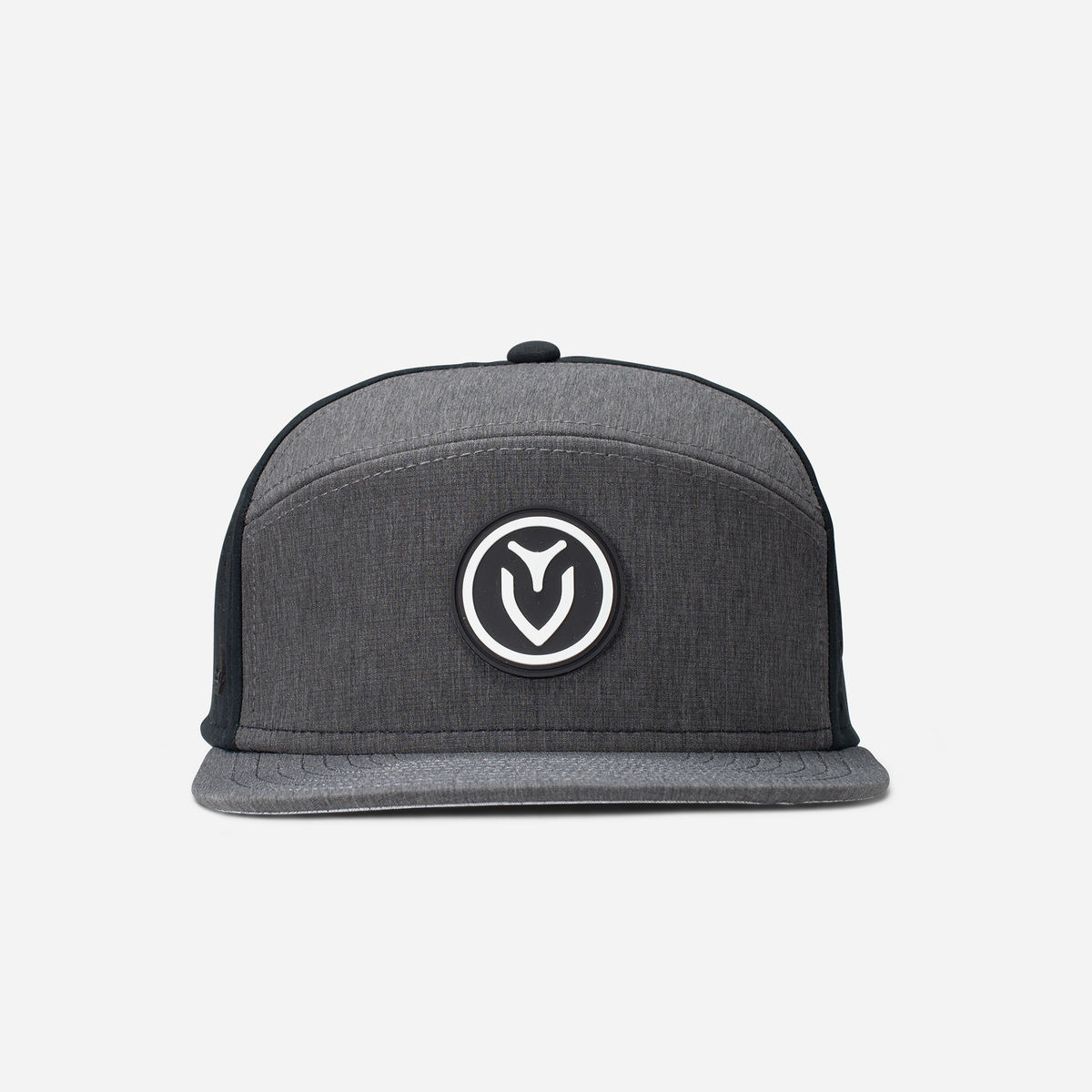 Front facing Heather Charcoal Vessel x Melin Trenches Hydro Hat #color_heather charcoal
