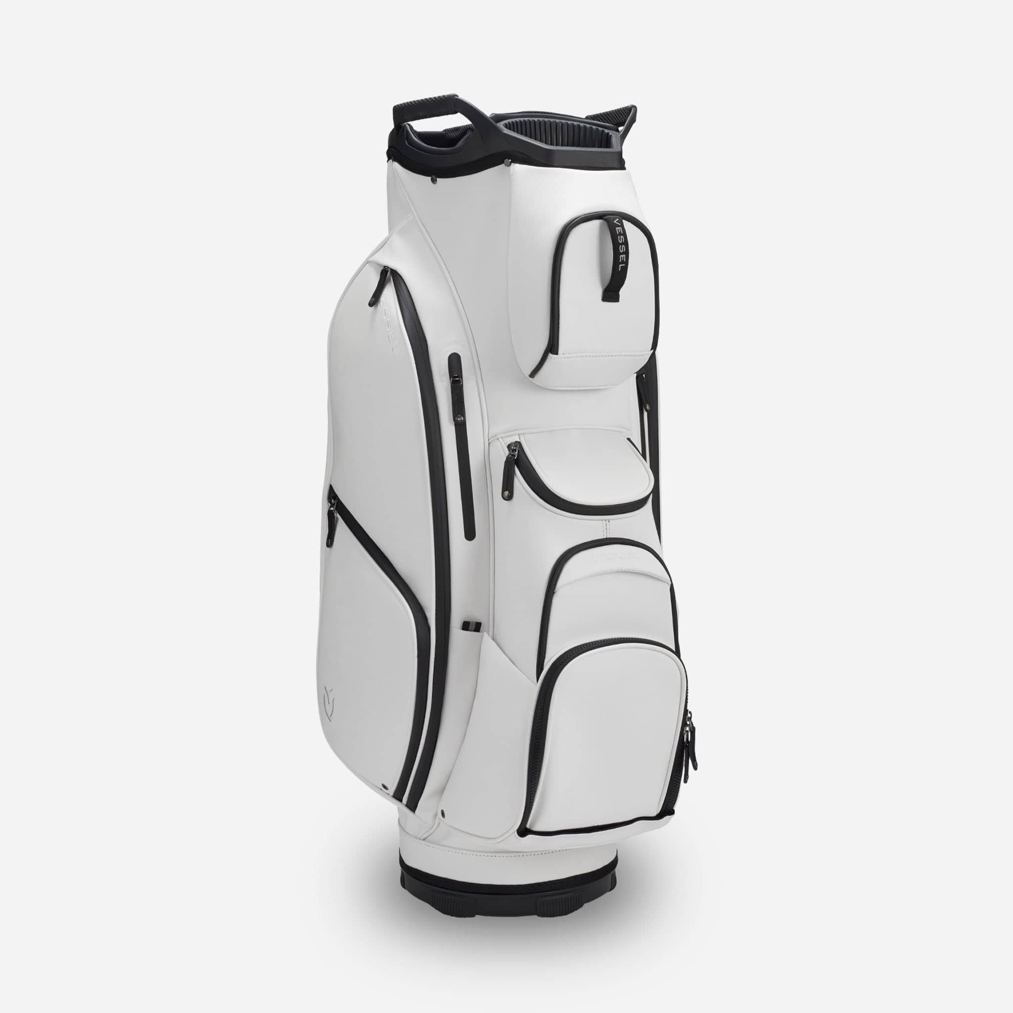 Vessel Lux XV 15-Way High End Luxury Golf Cart Stand Bag (White