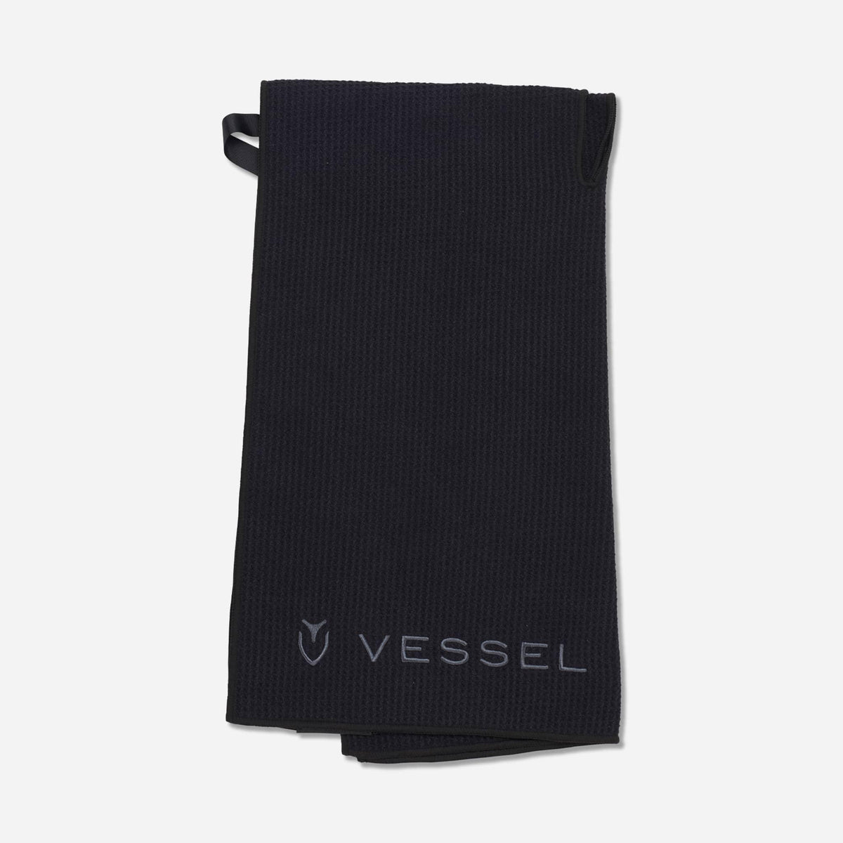 Black Microfiber Club Towel #color_black
