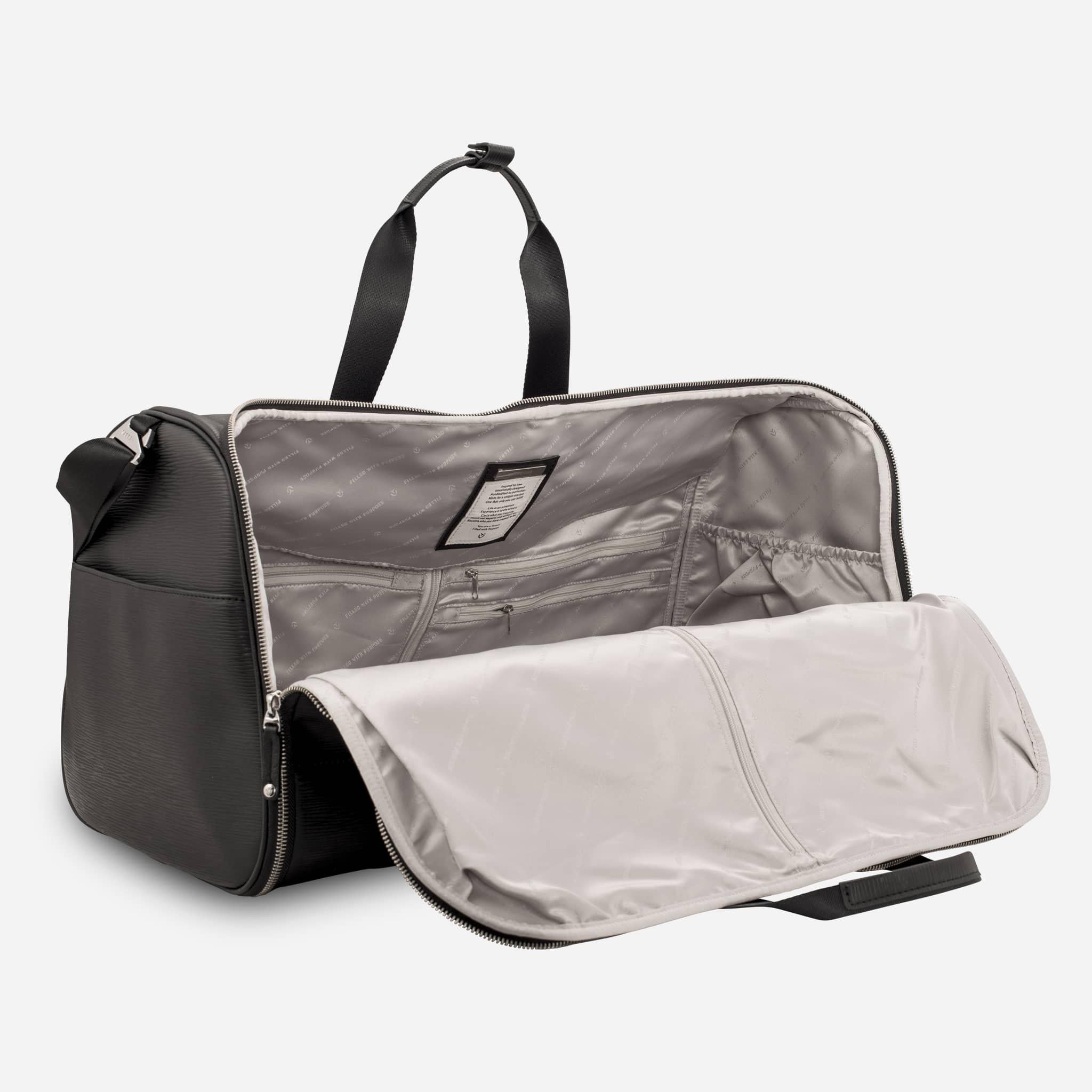 Signature Garment Duffel Bag, Leather Garment Duffel Bag